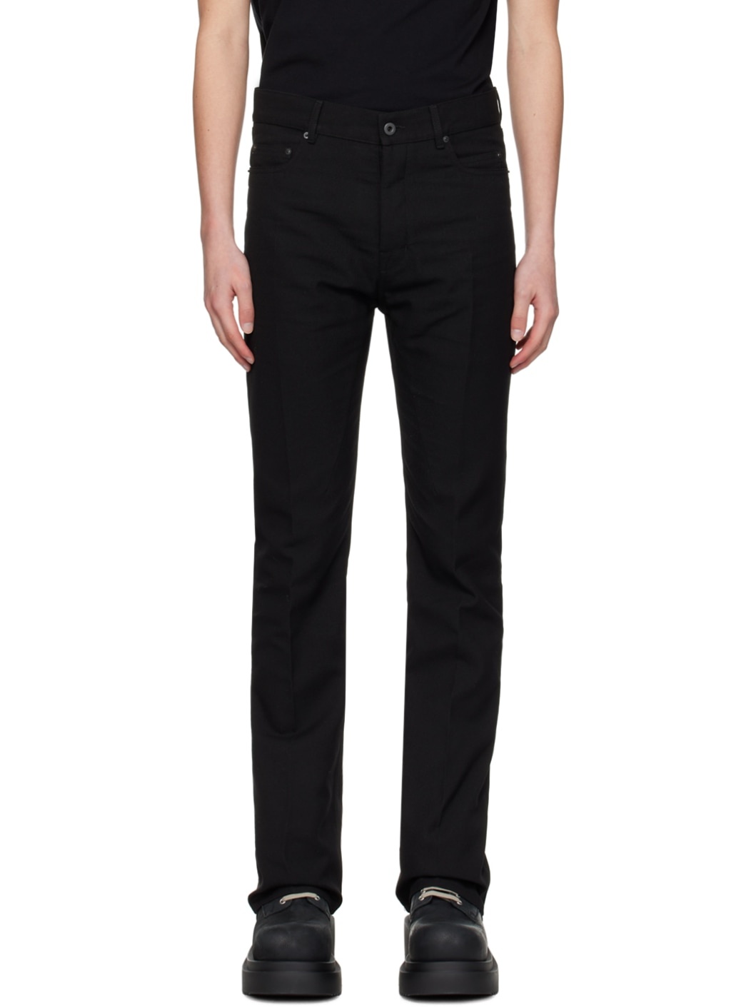 Black Jim Cut Jeans - 1