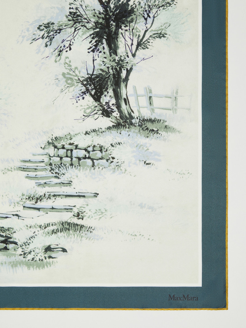 Max Mara ASTRALE Printed silk foulard outlook