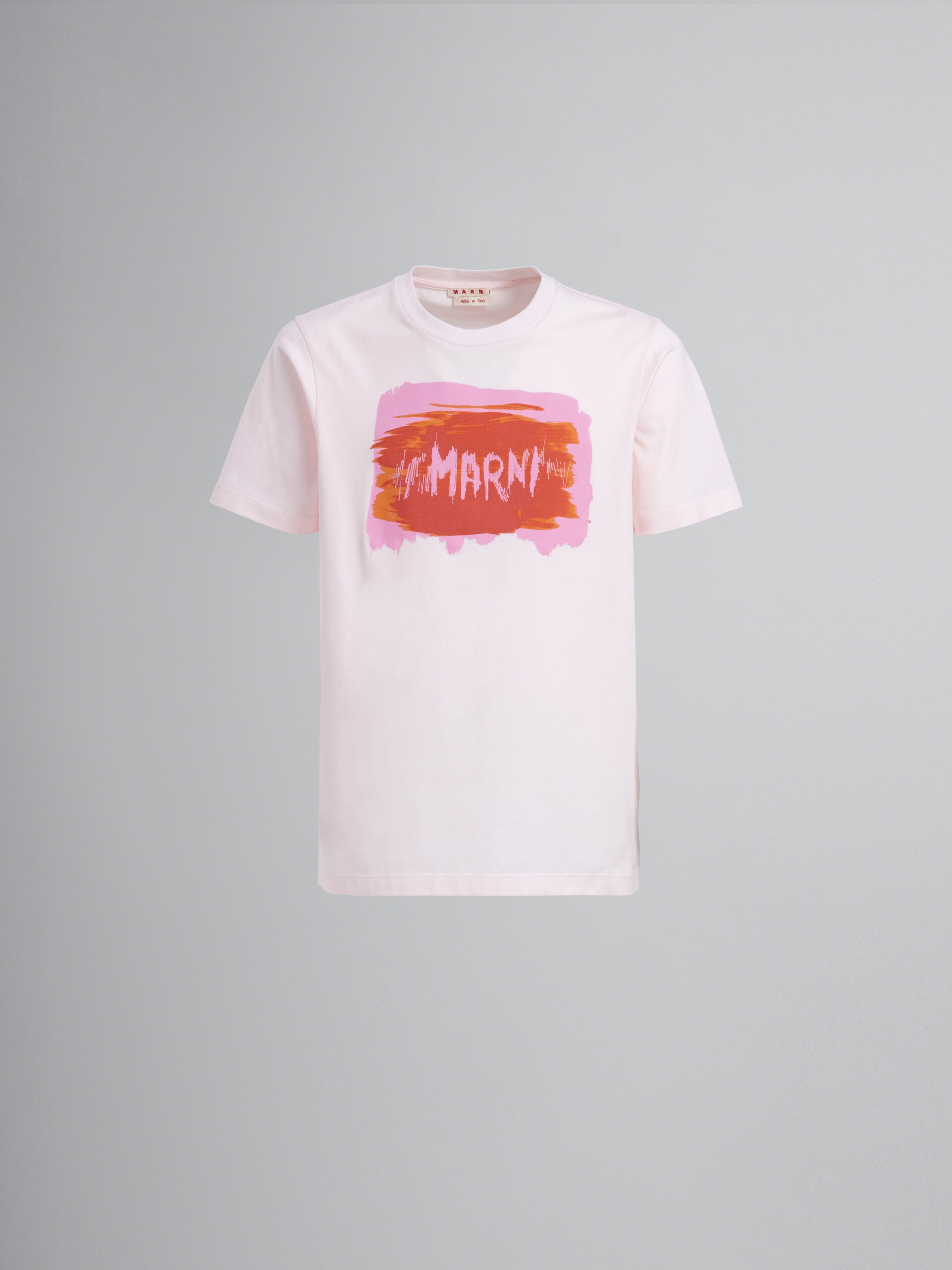 LIGHT PINK T-SHIRT WITH LOGO - 1