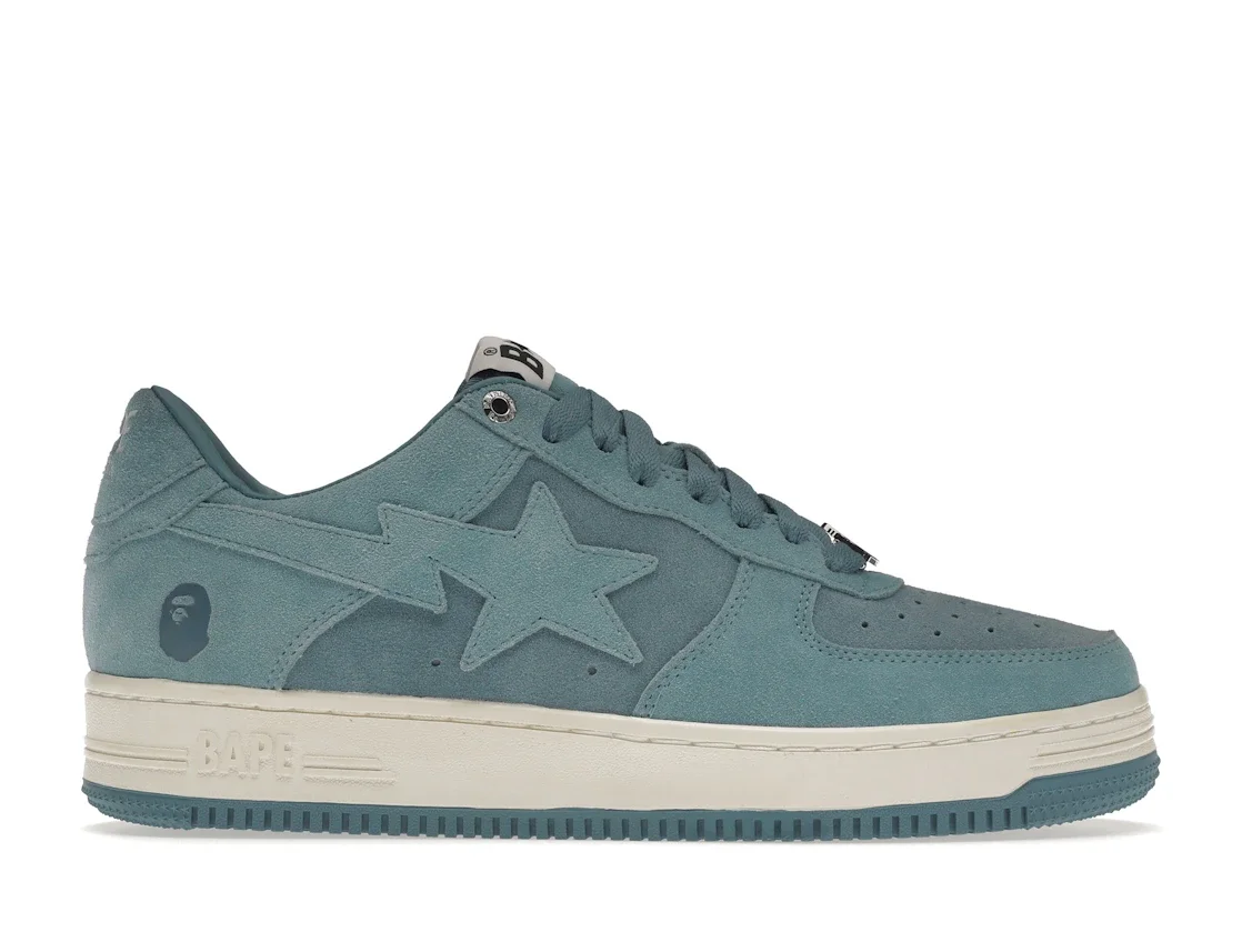 A Bathing Ape Bape Sta Blue Suede - 1