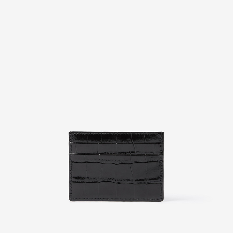 Embossed Leather TB Card Case 3
