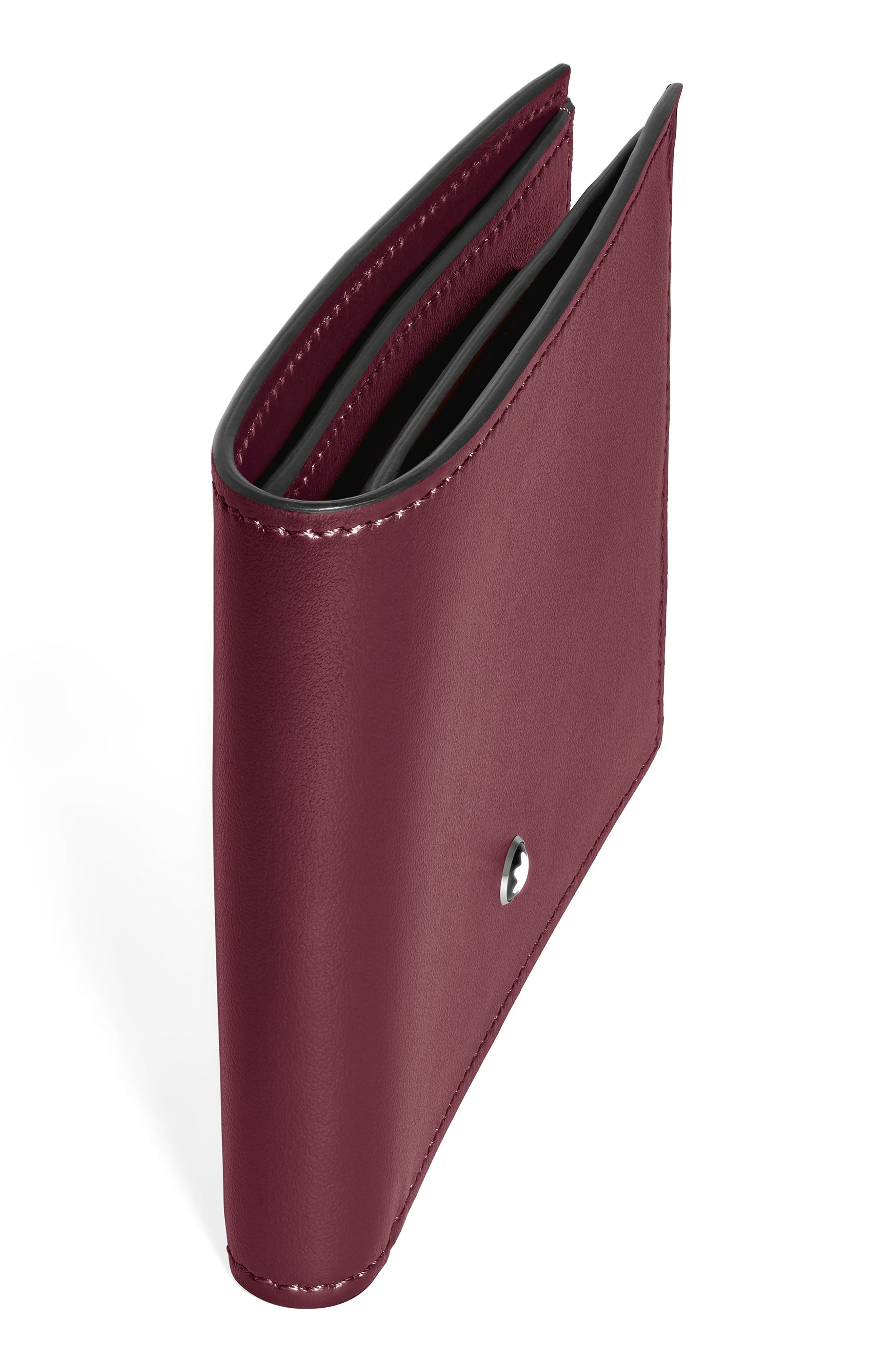 Montblanc Meisterstück Leather Bifold Wallet in Dark Red at Nordstrom - 3