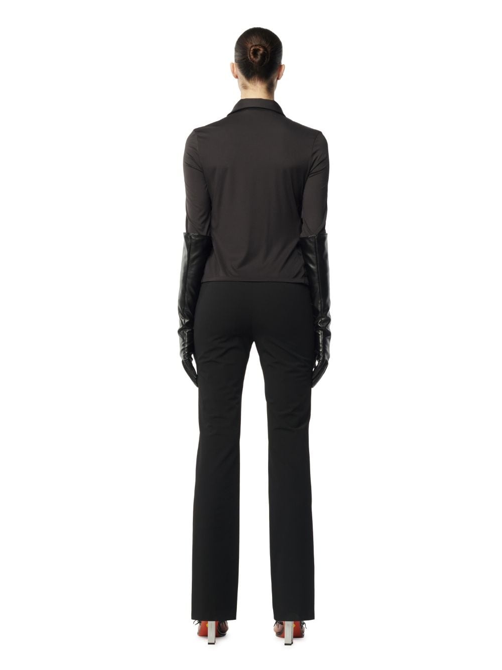 Lace-Up Stretch Shirt - 4