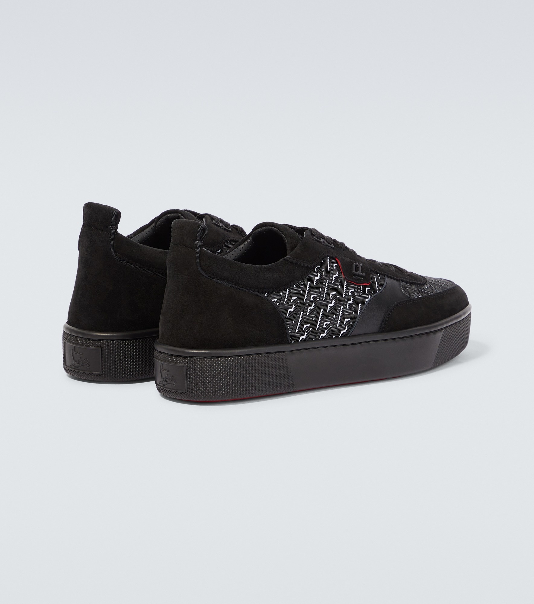 Happyrui suede-trimmed sneakers - 6
