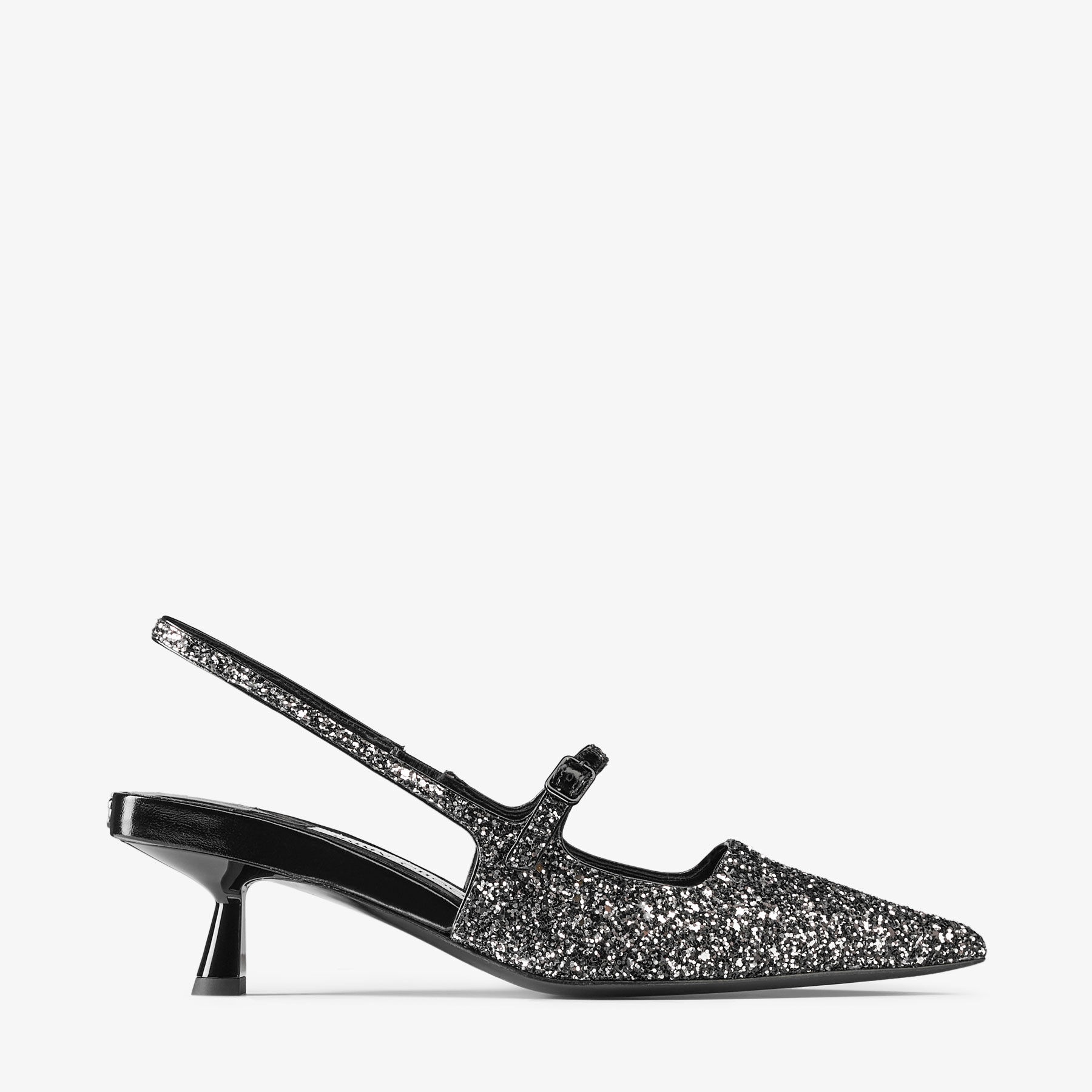 Didi 45
Black Glitter Patent Pumps - 1