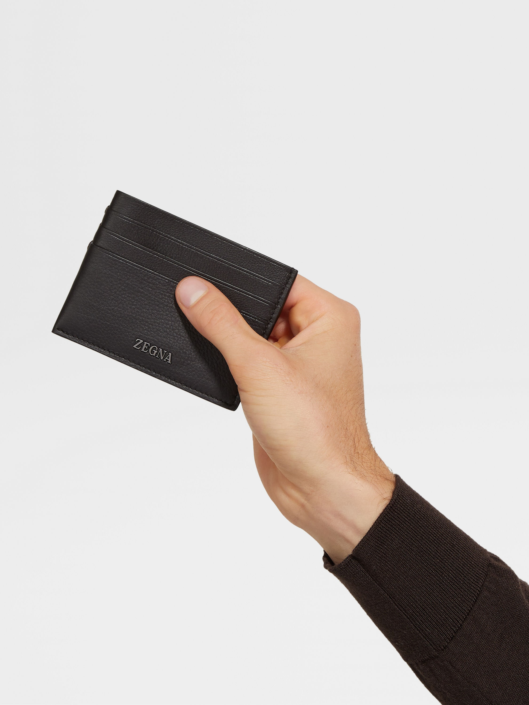 DARK BROWN SECONDSKIN CARD CASE - 4