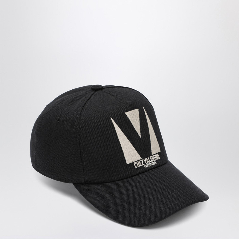 Valentino Chez Valentino black baseball cap outlook