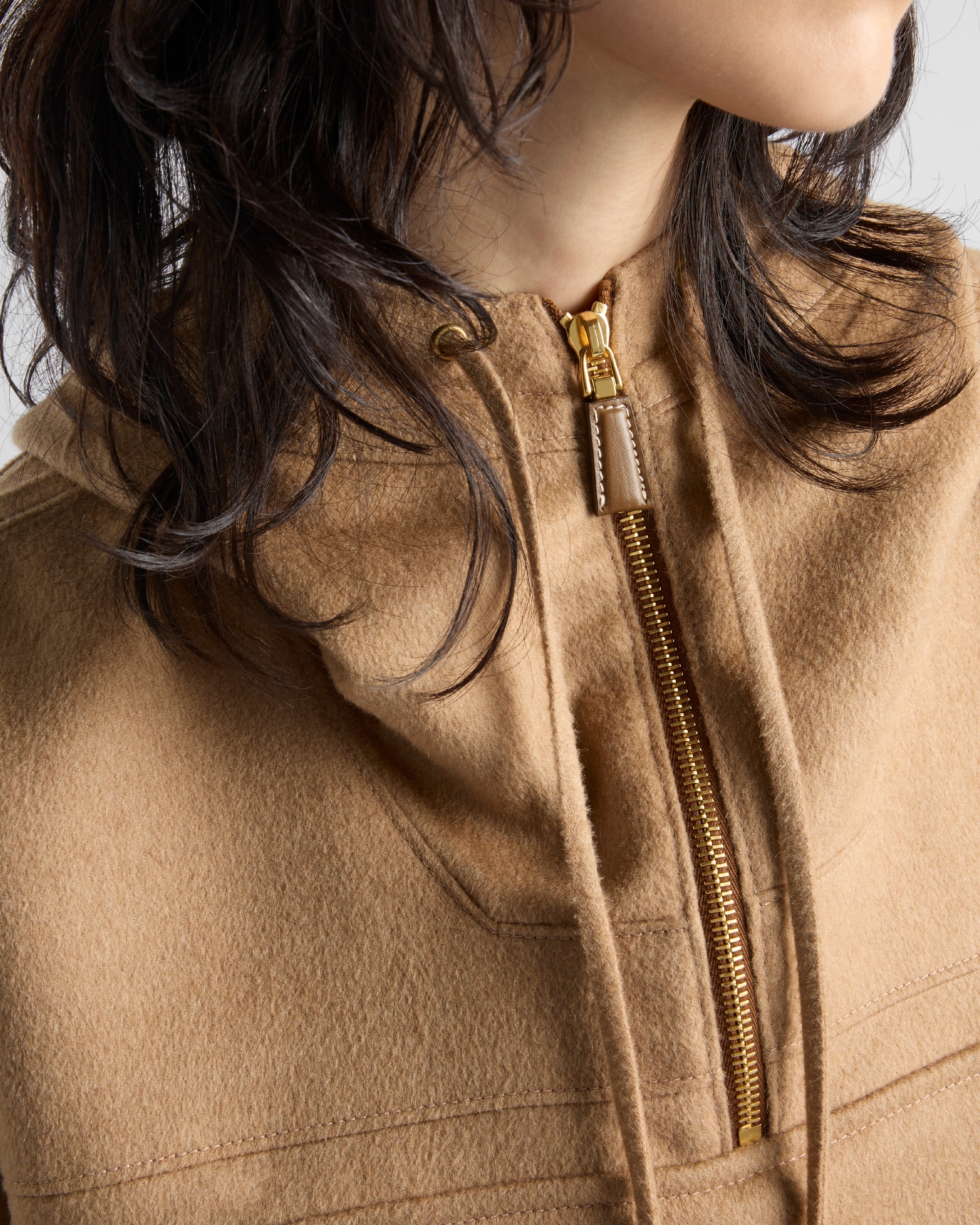 Prada Camel-hair anorak | REVERSIBLE