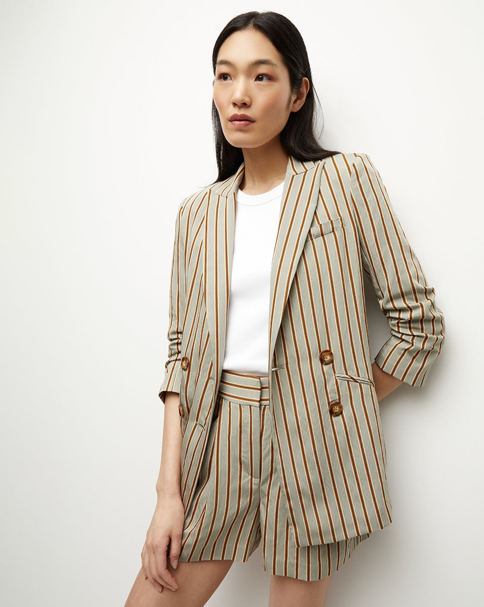KIERNAN STRIPED DICKEY JACKET - 2