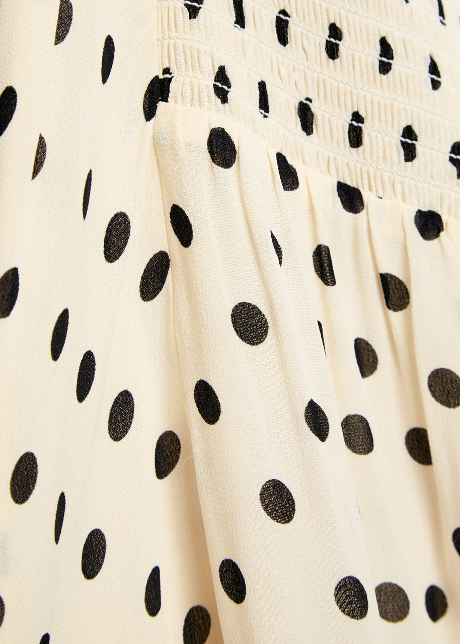 Reformation Laine Polka dot Georgette Maxi Dress - 5