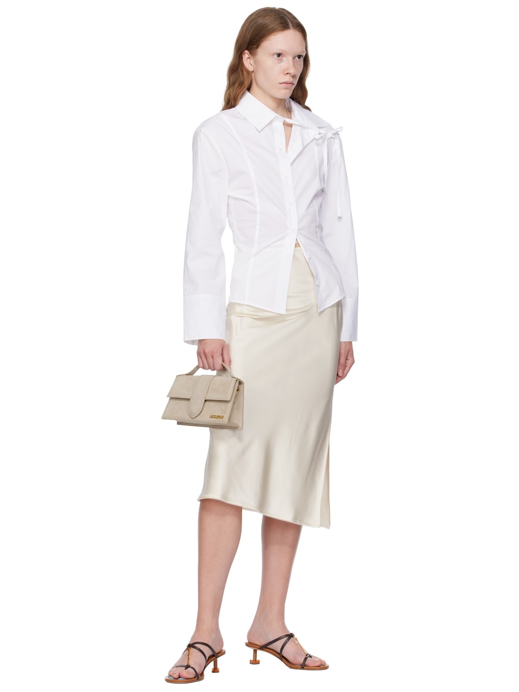 White Le Chouchou 'La Chemise Ruban' Shirt - 4