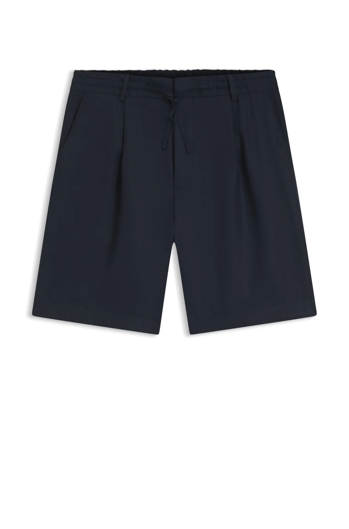 TAPERED-FIT SHORTS IN LINEN - 1