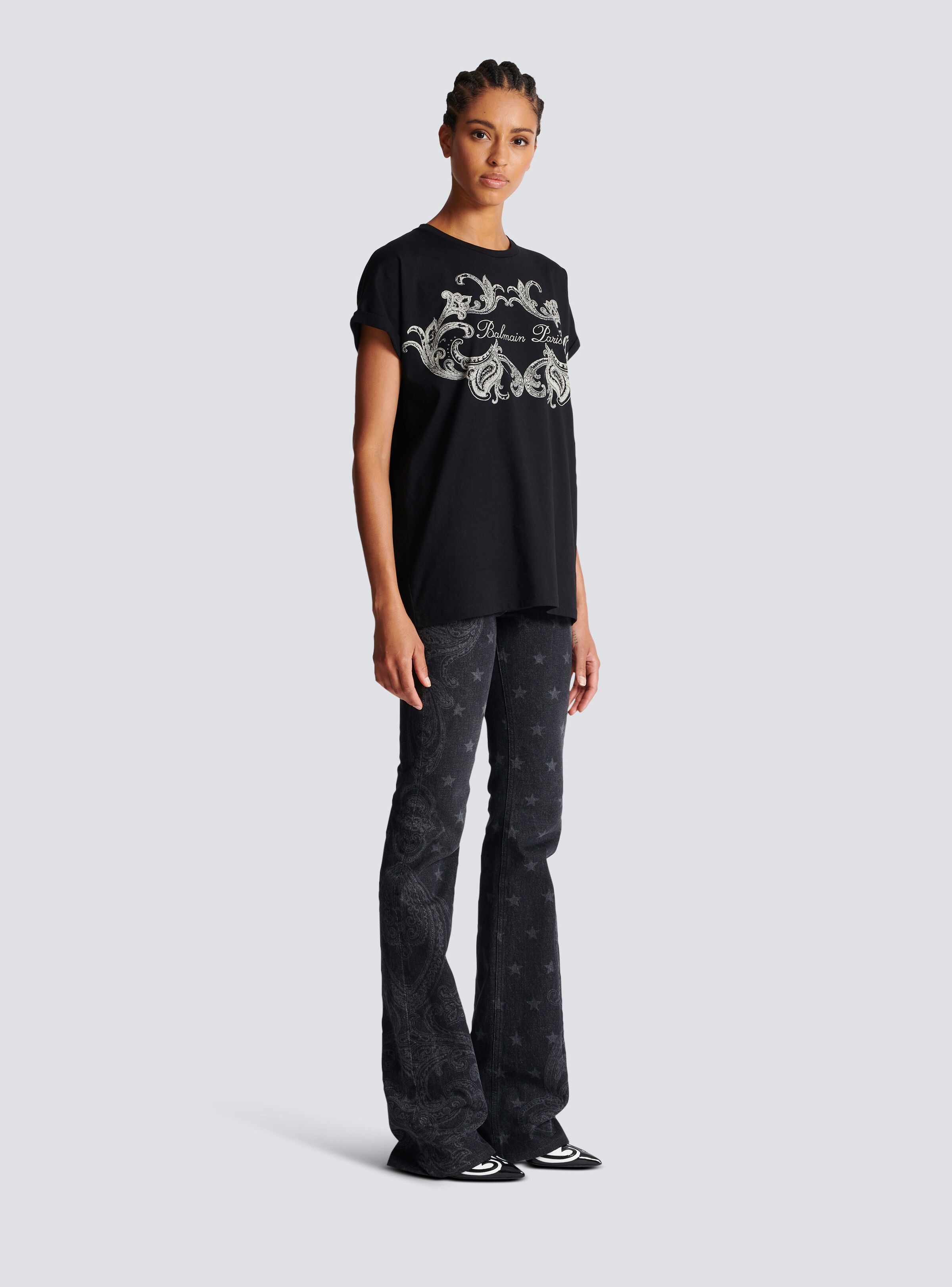 Balmain Signature paisley T-shirt - 3