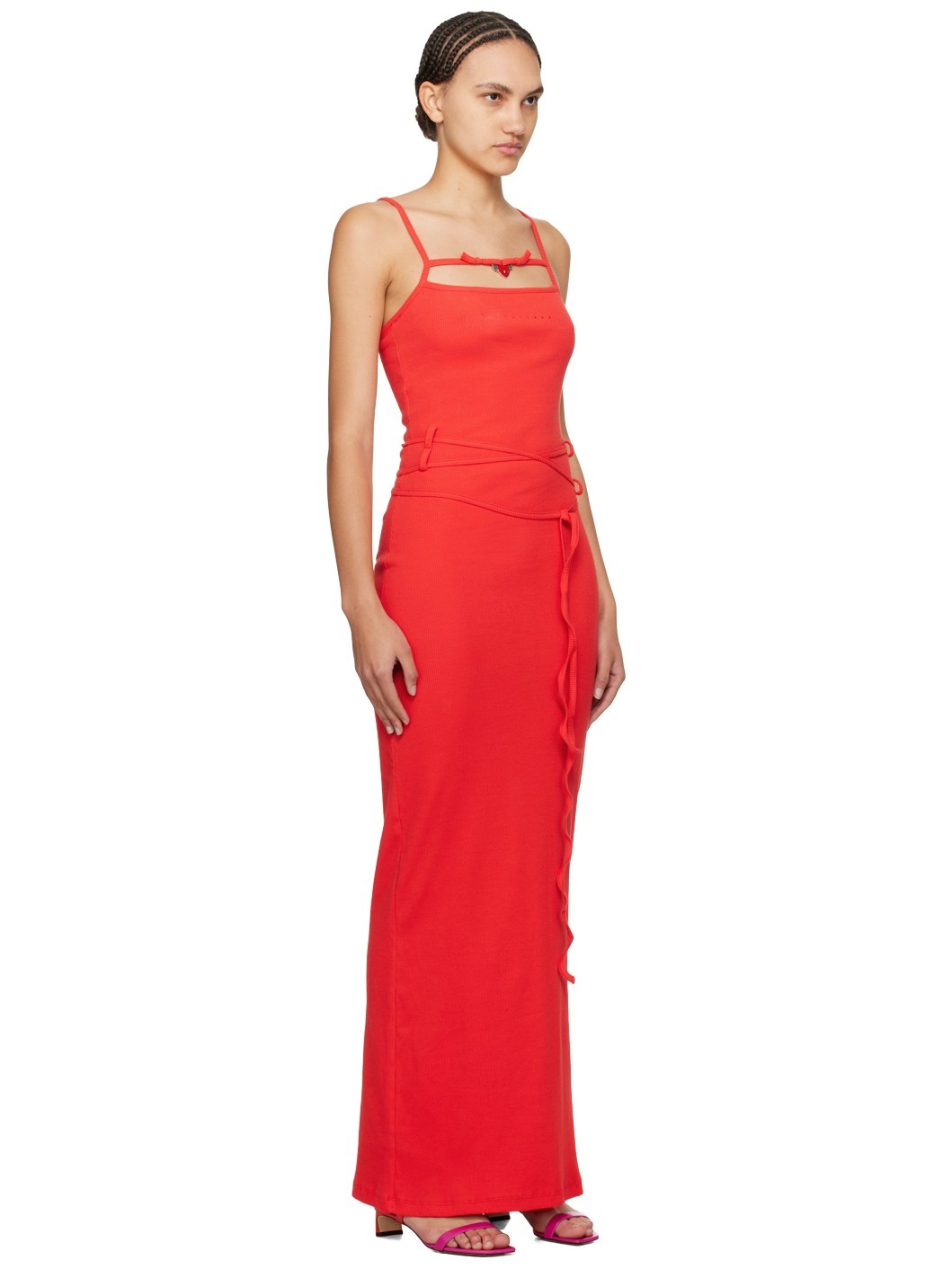 Red Charmed Maxi Dress - 2