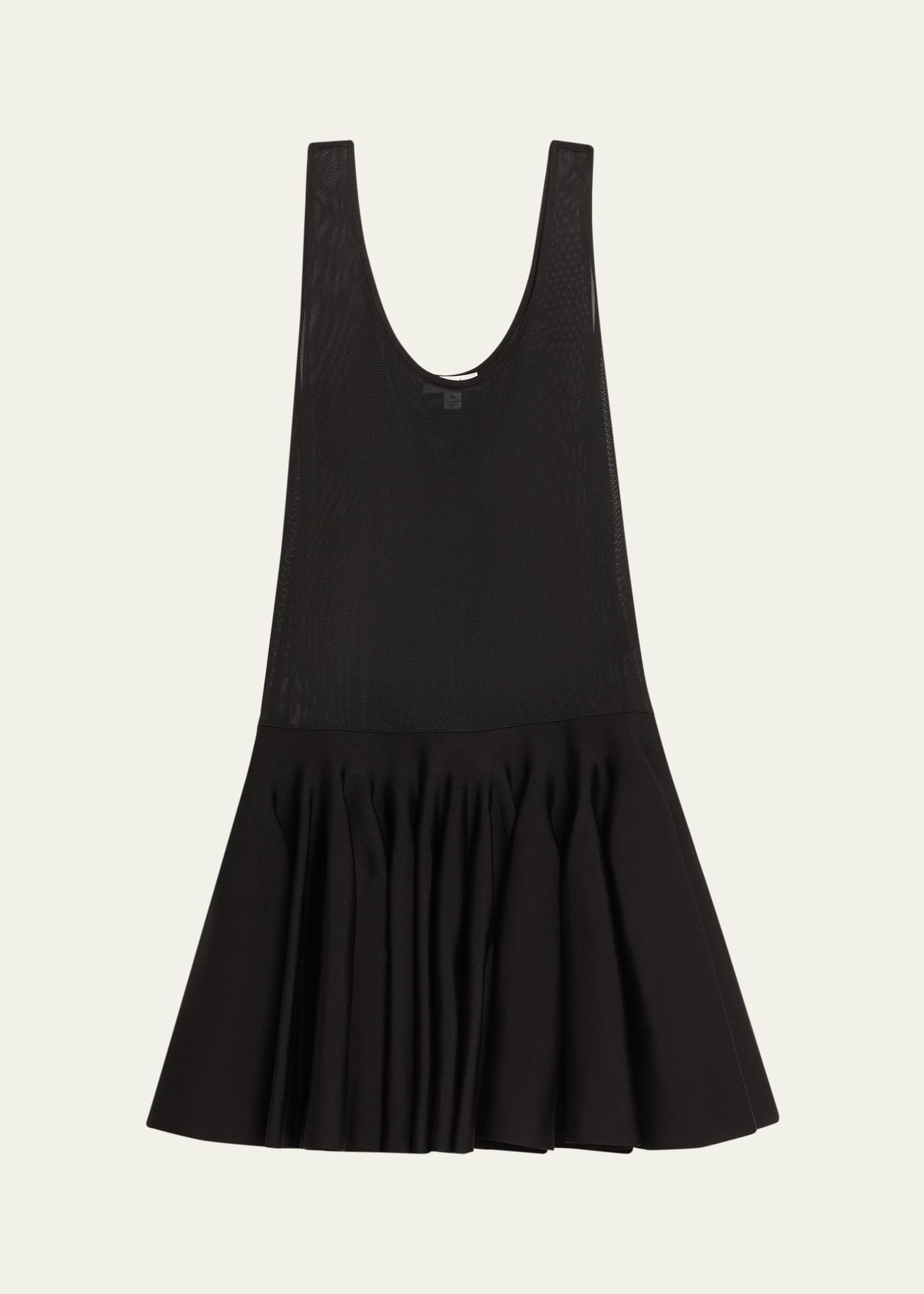 Sleeveless Drop-Waist Flared Skirt Mini Dress - 1