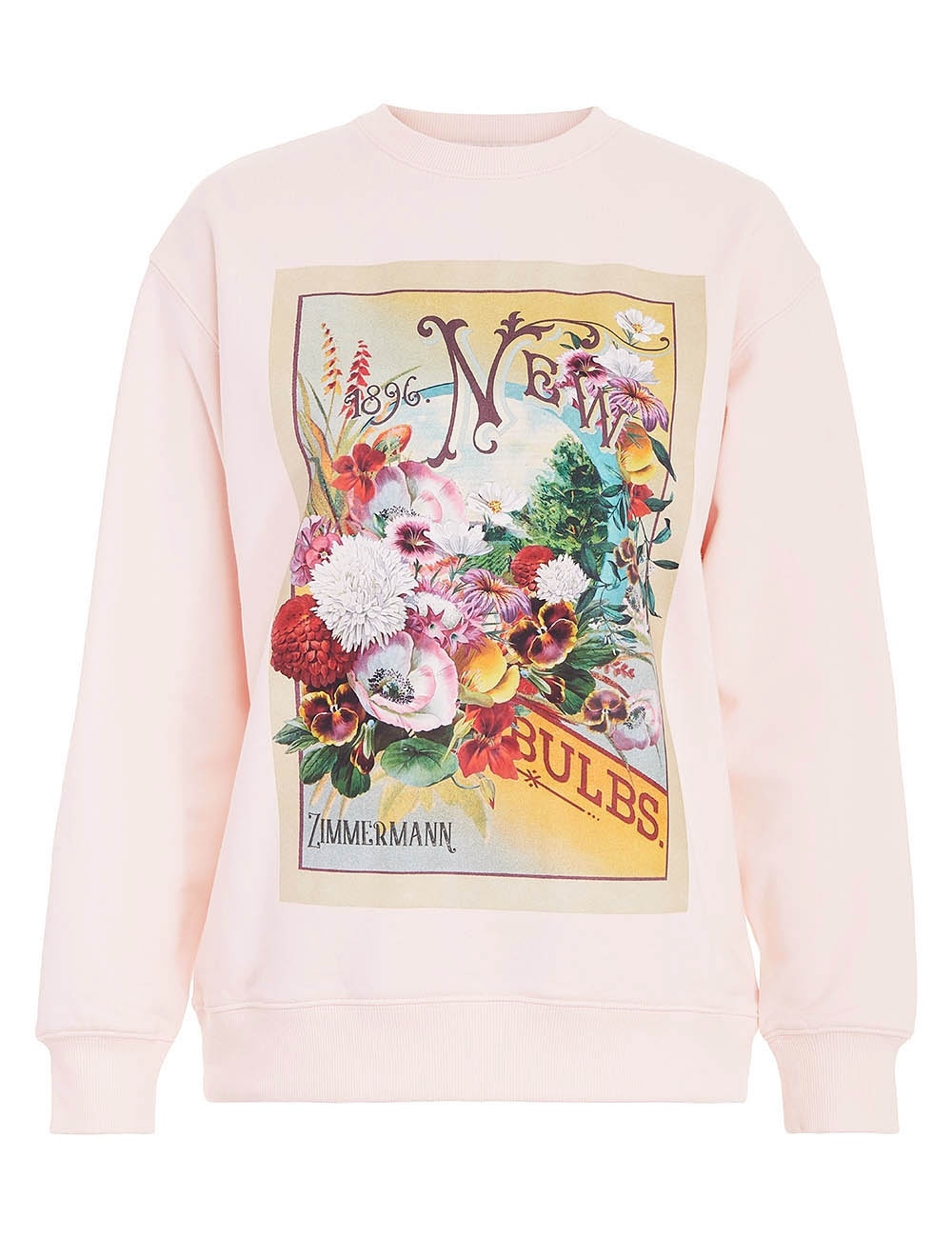 PRINTED CREW NECK SWEATER - 1