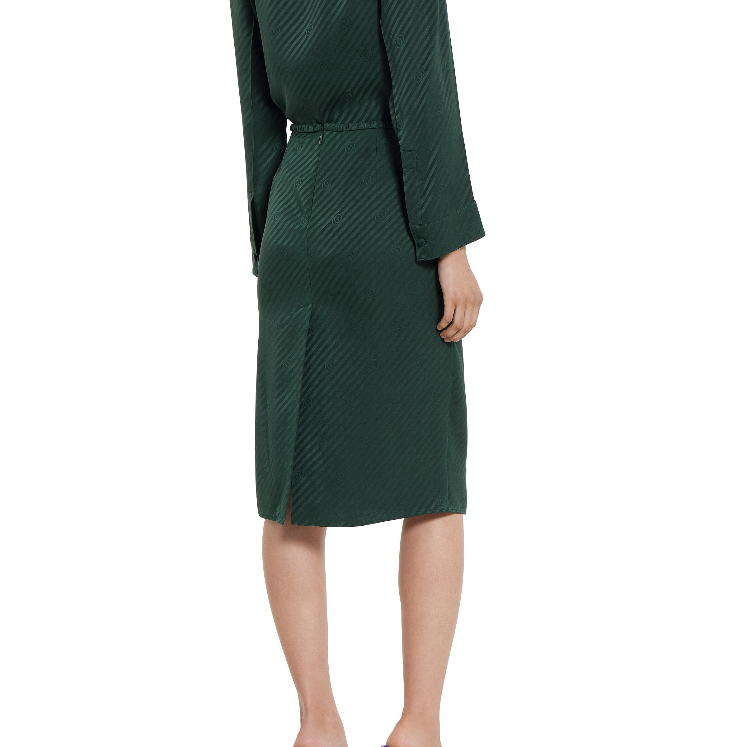 Interlocking G silk jacquard skirt - 4