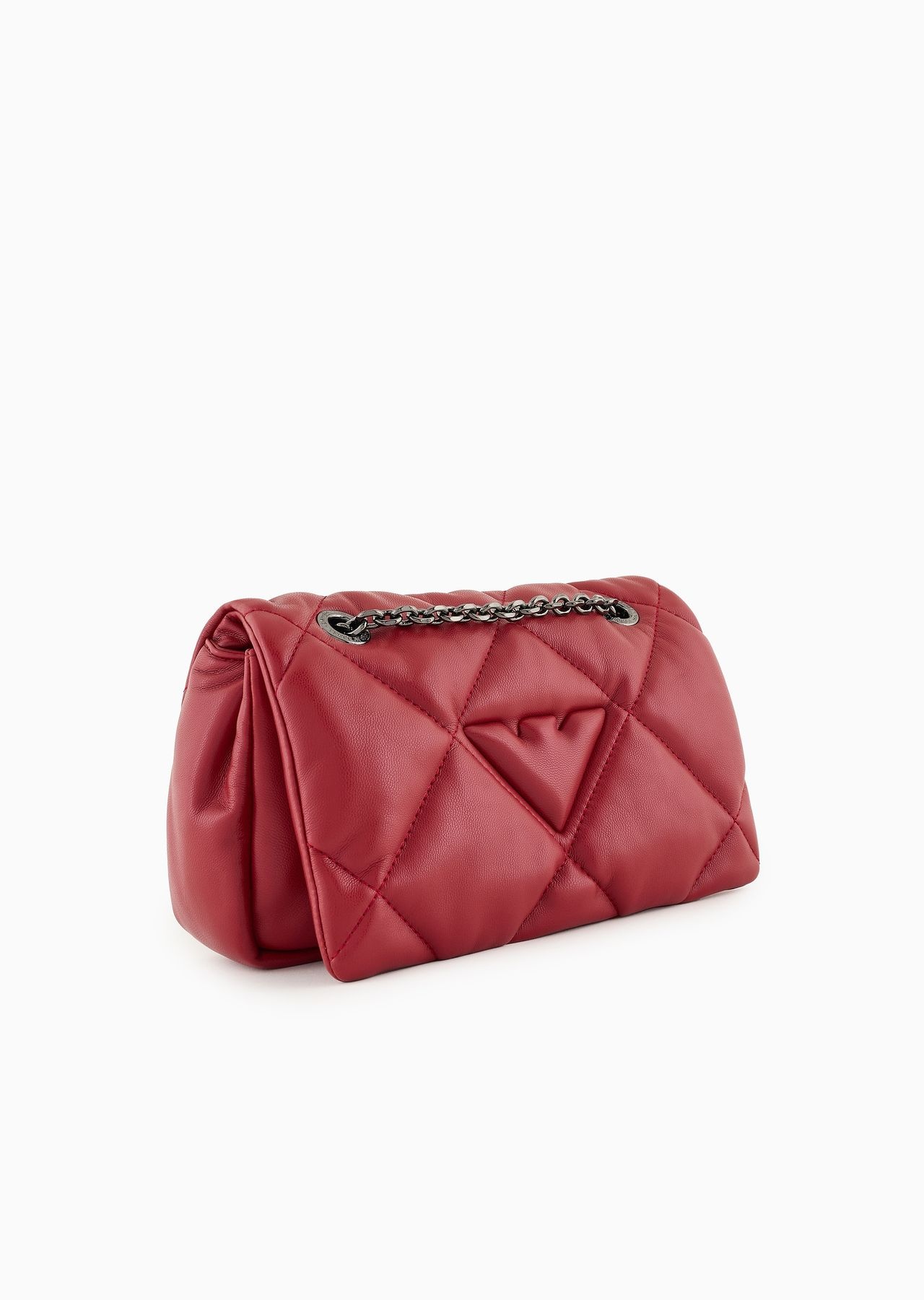 Quilted nappa leather-effect shopper bag with flap - 2