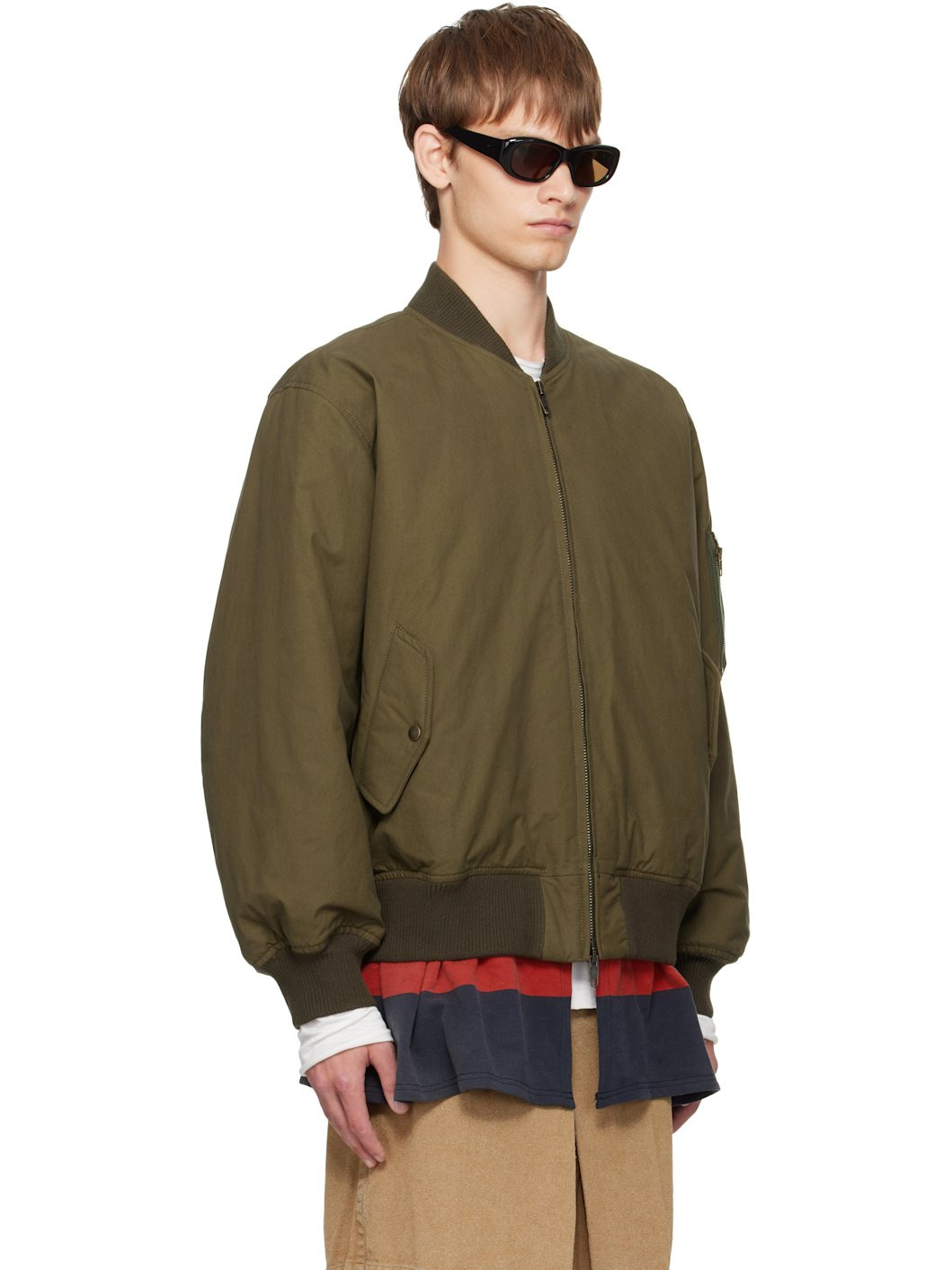 Green Rugby Skirt MA-1 Bomber Jacket - 2