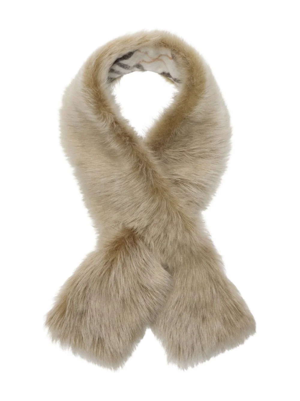 reversible shearling scarf - 1
