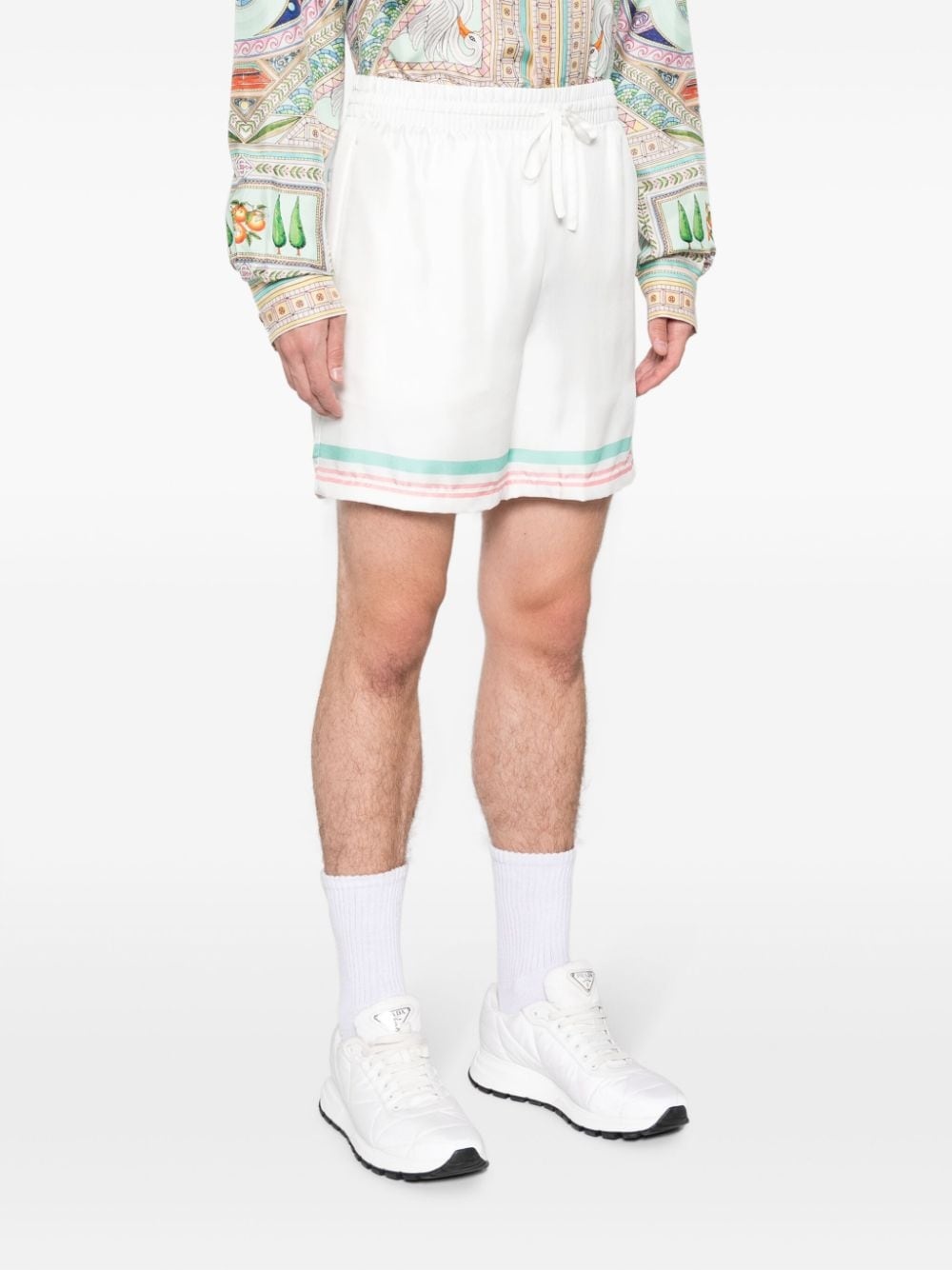Tennis Club Icon silk track shorts - 3