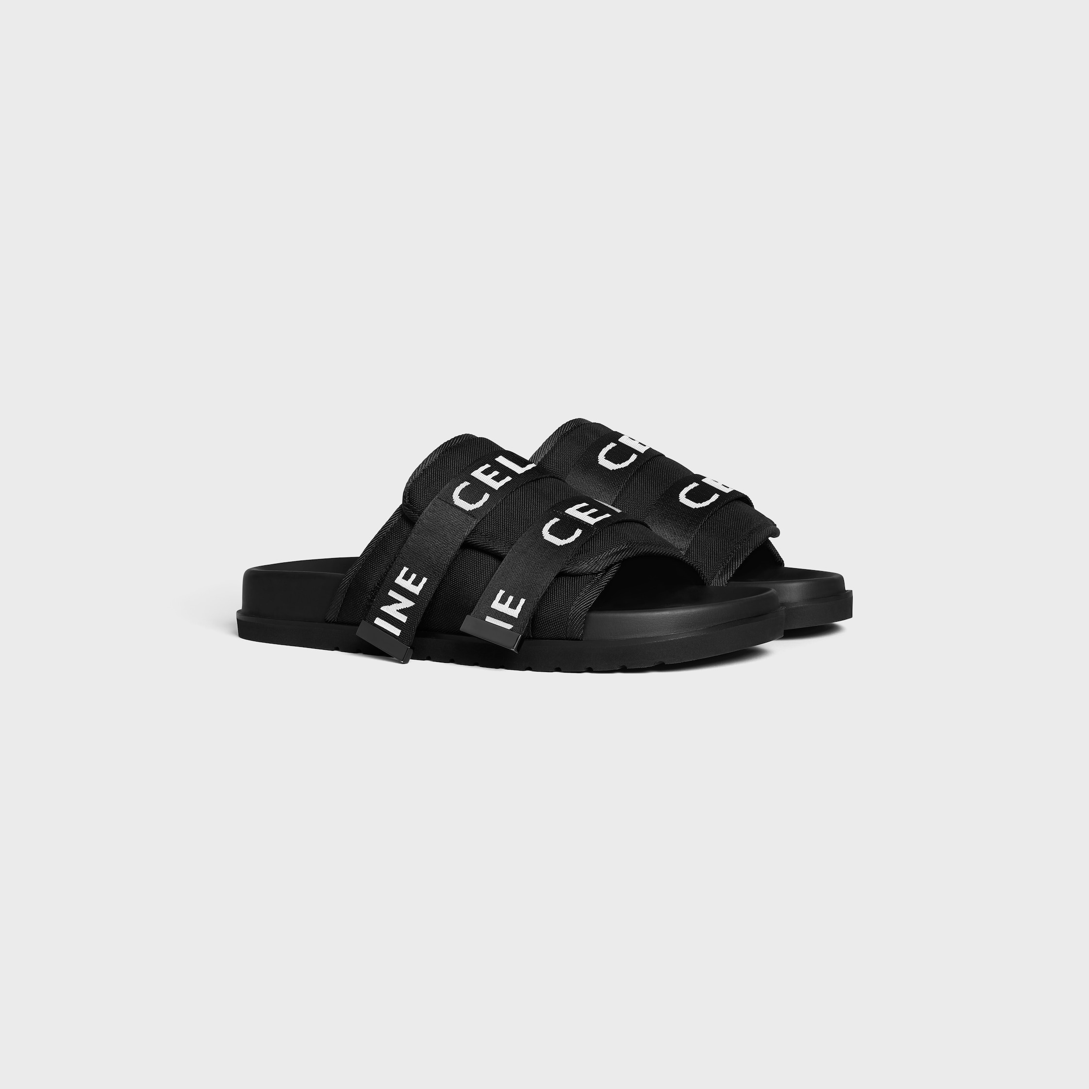 CELINE PITEA STRAPPY SANDAL IN "CELINE" JACQUARD - 2