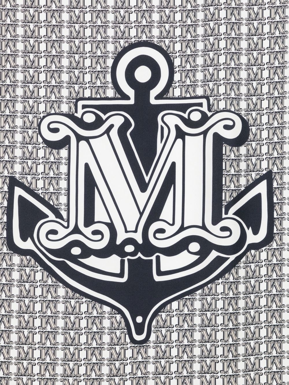 monogram scarf - 2