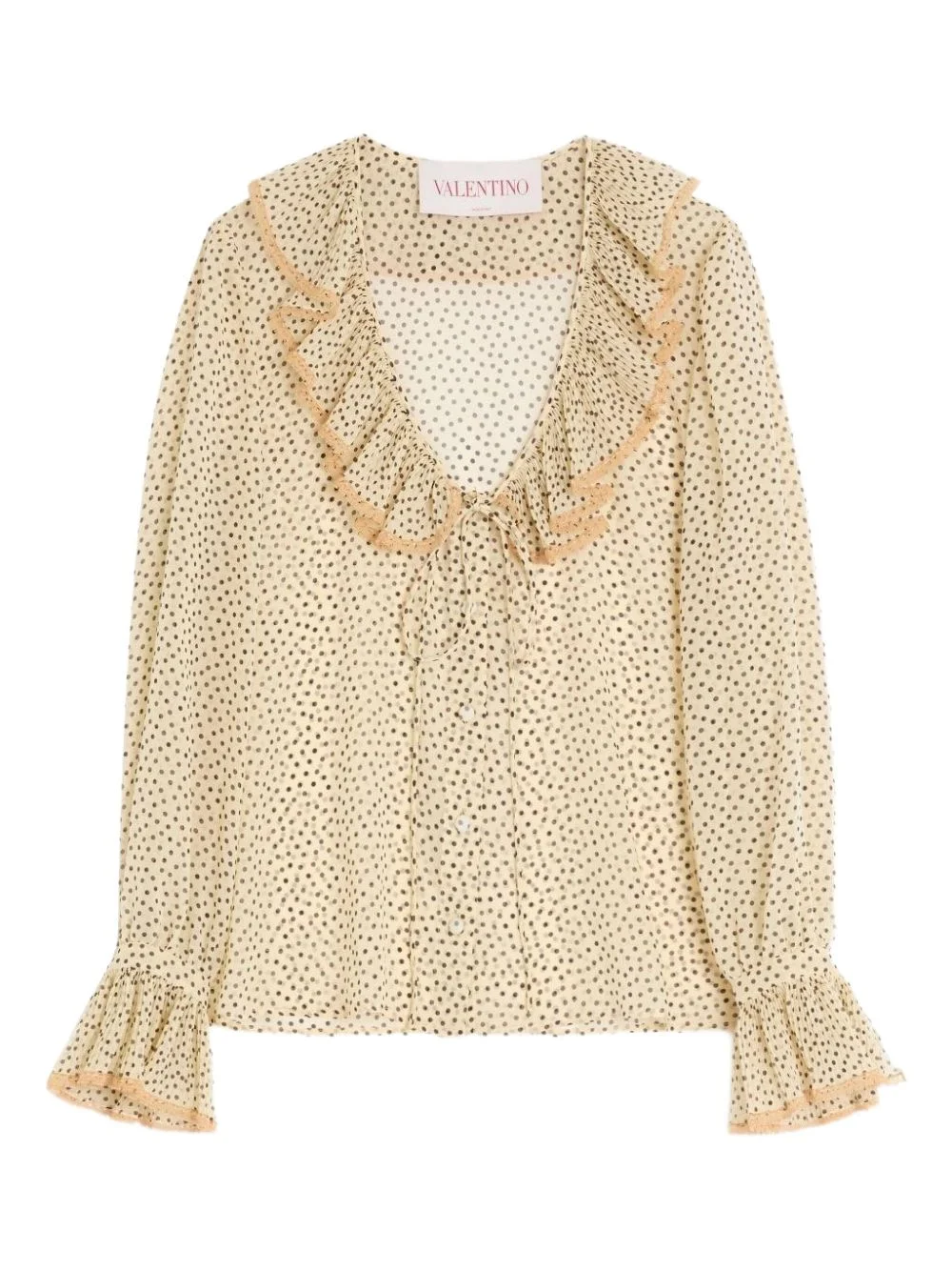 Plusdepois-print georgette shirt - 1