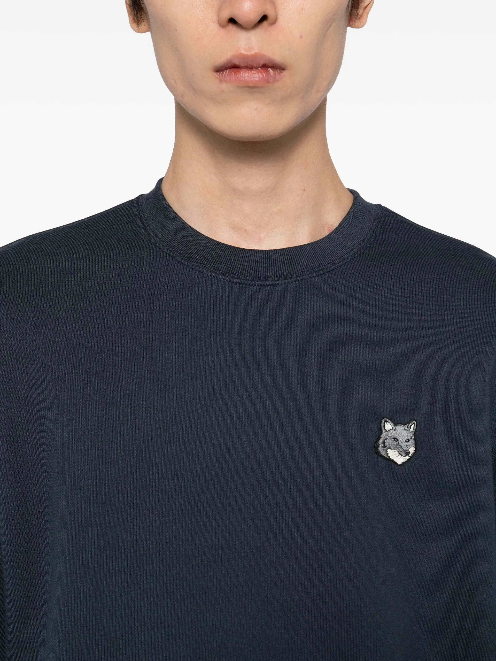 Maison Kitsuné Embroidered-logo Patch Sweatshirt - 3