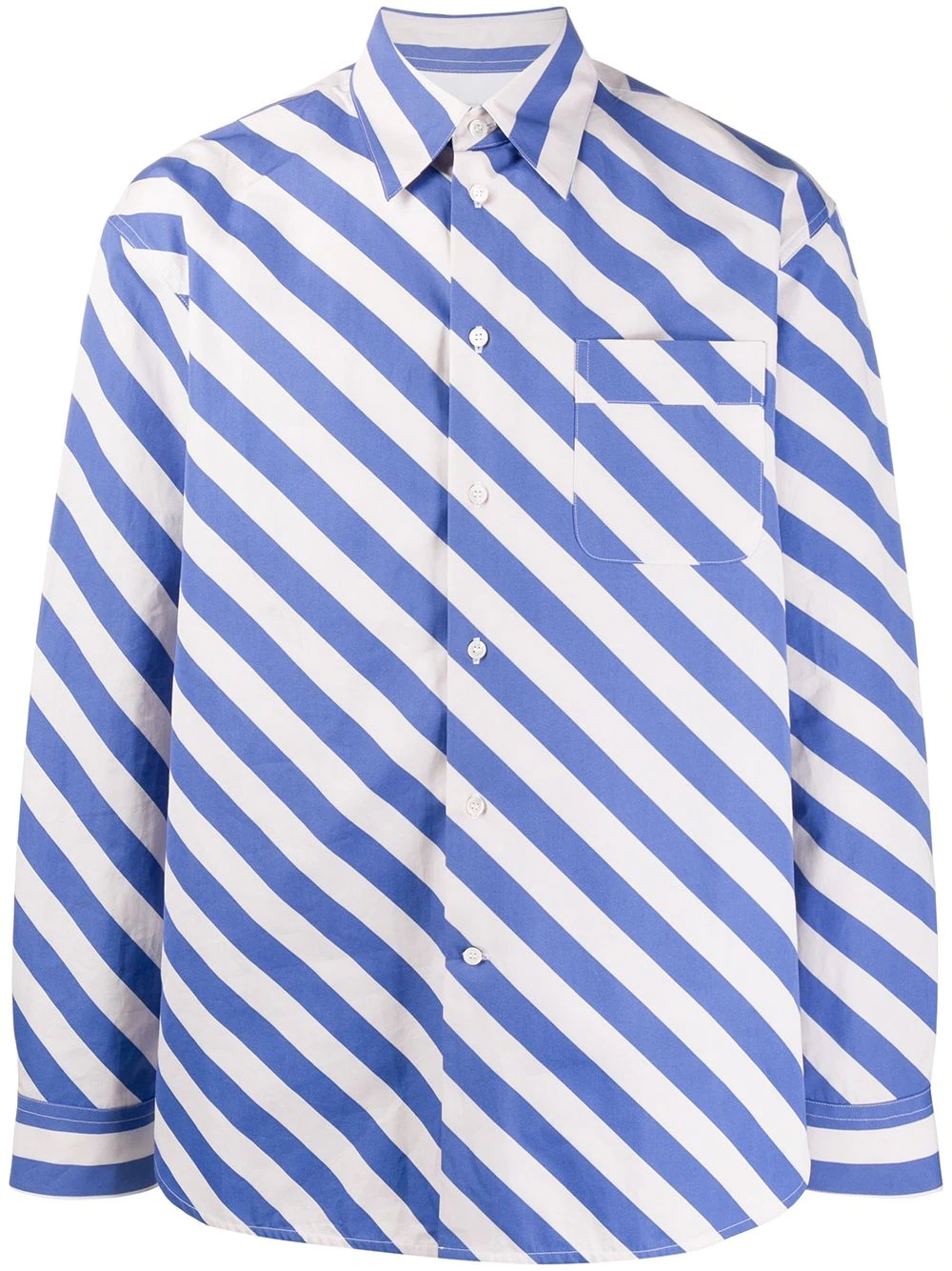 diagonal stripes shirt  - 1