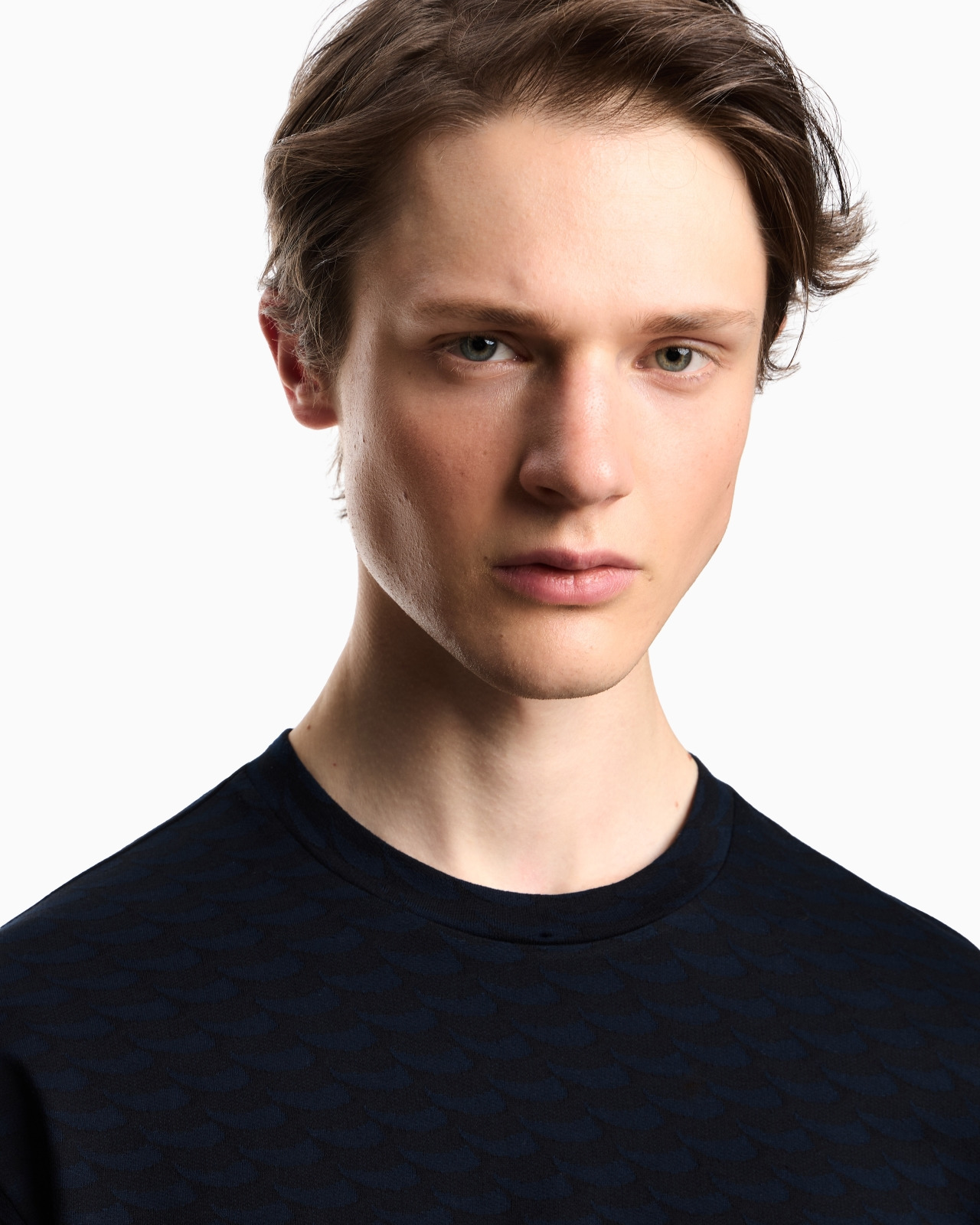 ASV ICON JACQUARD JERSEY JUMPER WITH OP-ART MOTIF - 5