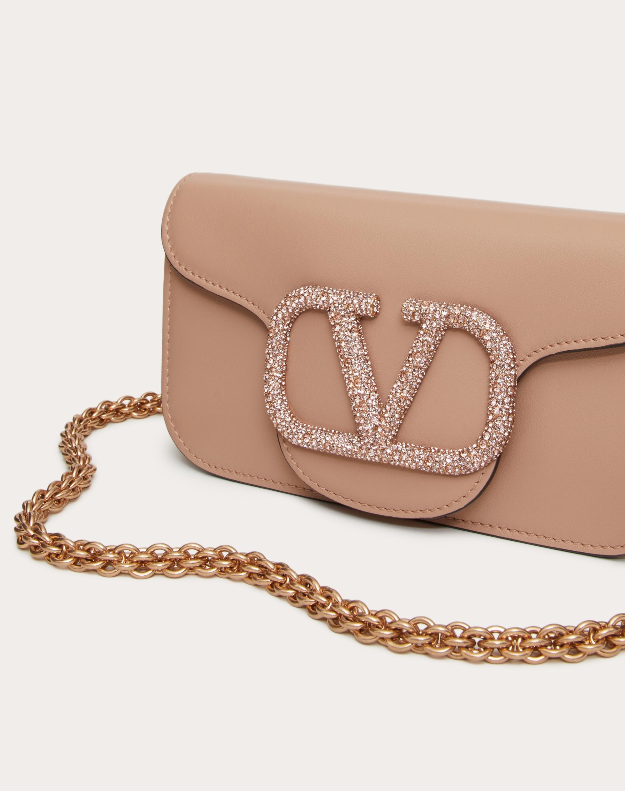 VALENTINO GARAVANI LOCÒ SMALL SHOULDER BAG WITH JEWEL LOGO - 7