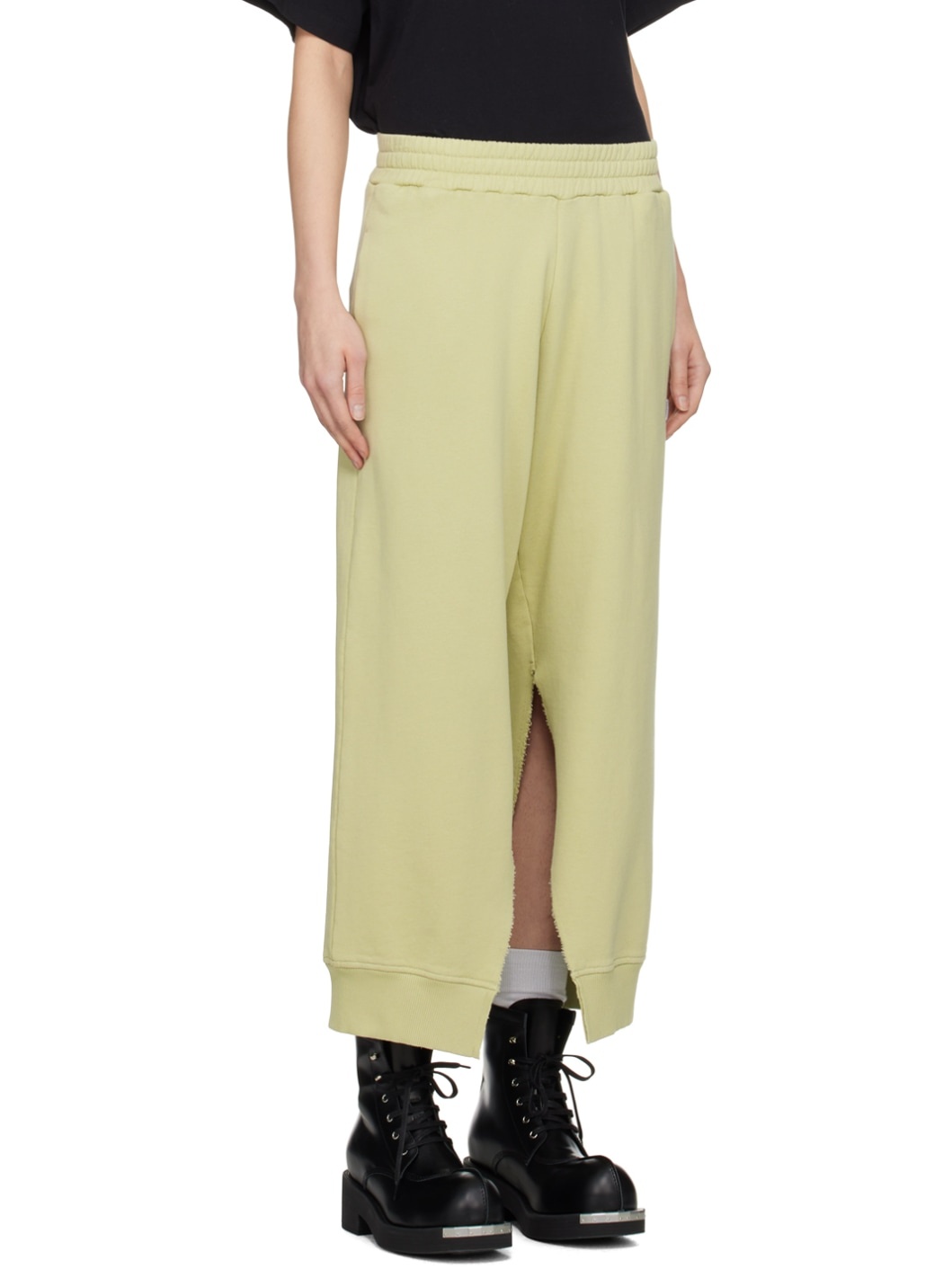 Green Vented Sweatpants - 2