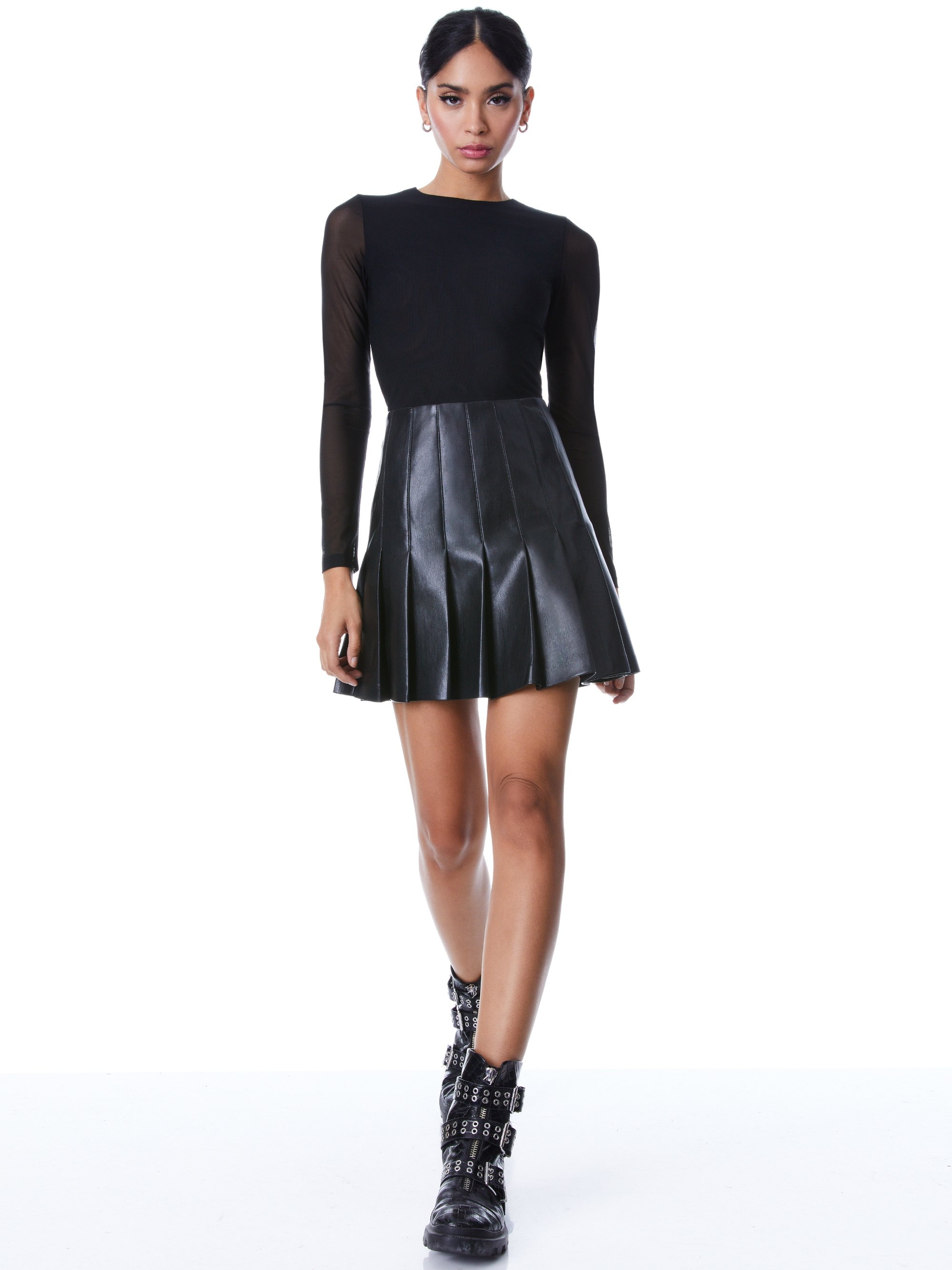 chinese dress ladies Amazon.com: alice + olivia Women's Chara Vegan Leather Pleat Party Dress,  Black, 6 : Clothing, Shoes & Jewelry
