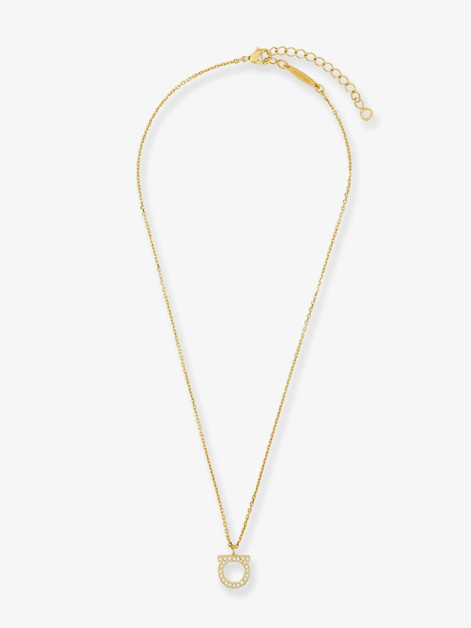 Ferragamo Brass Necklace With Gold Finishes - 1