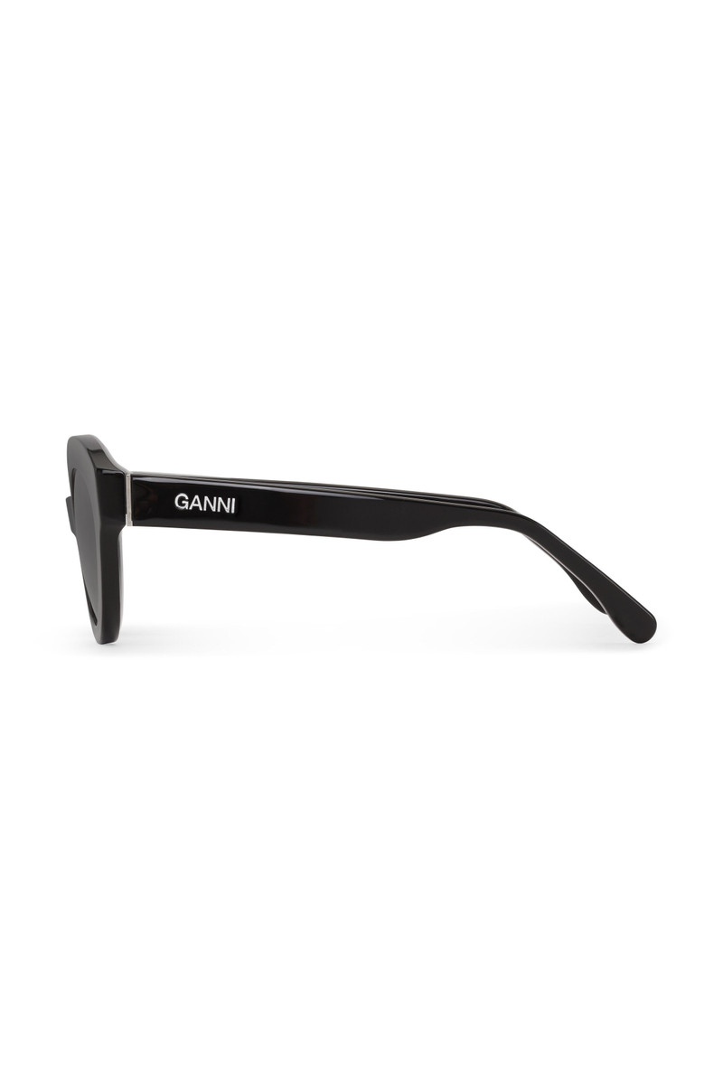 GANNI BLACK CHUNKY ROUND SUNGLASSES outlook