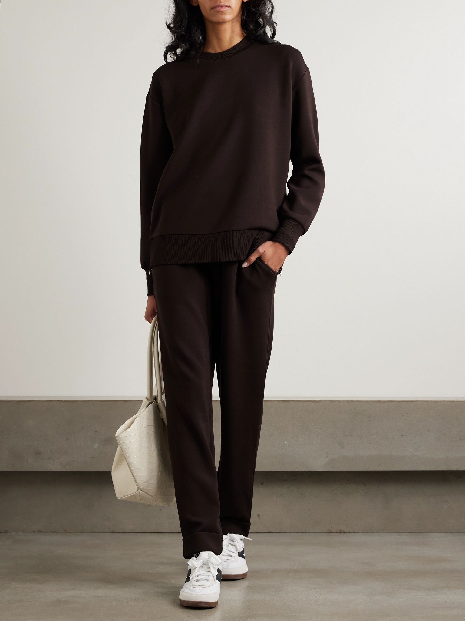 Gabriella DoubleSoft® sweatshirt Dark brown - 2