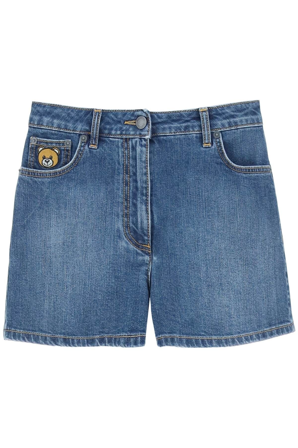 TEDDY BEAR DENIM SHORTS - 1