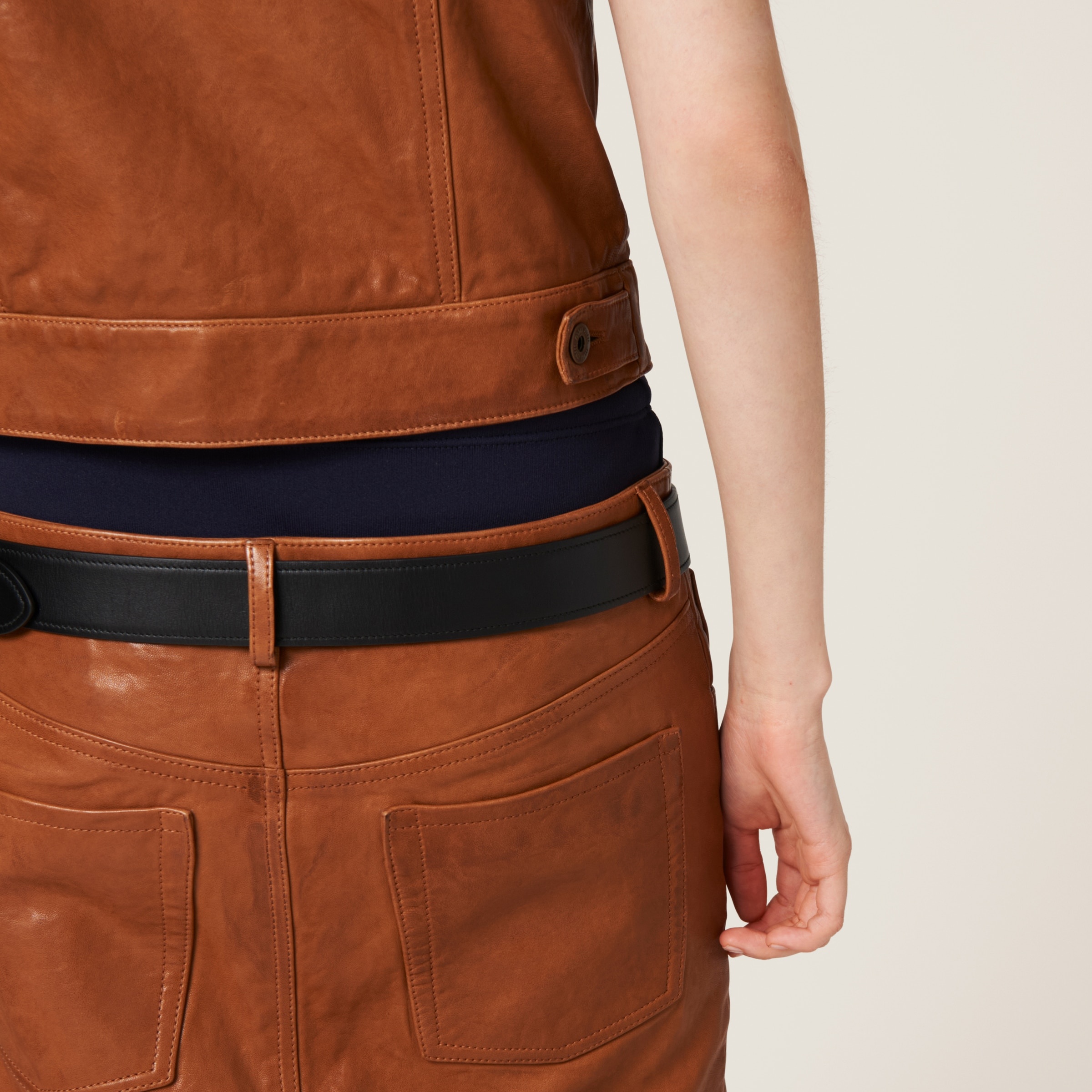 Nappa leather vest - 6
