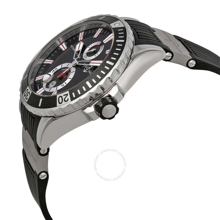 Ulysse Nardin Maxi Marine Diver Black Dial Black Rubber Men's Watch 263-10-3-92 - 2