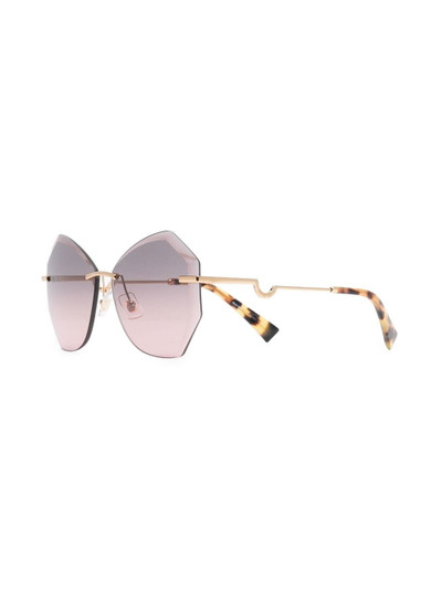 Miu Miu geometric tinted sunglasses outlook