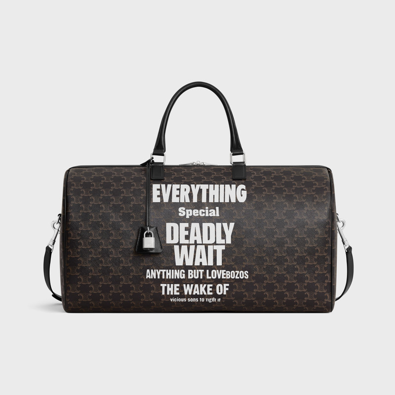 Large Travel Bag in TRIOMPHE CANVAS WITH "EVERYTHING SPECIAL" PRINT 1