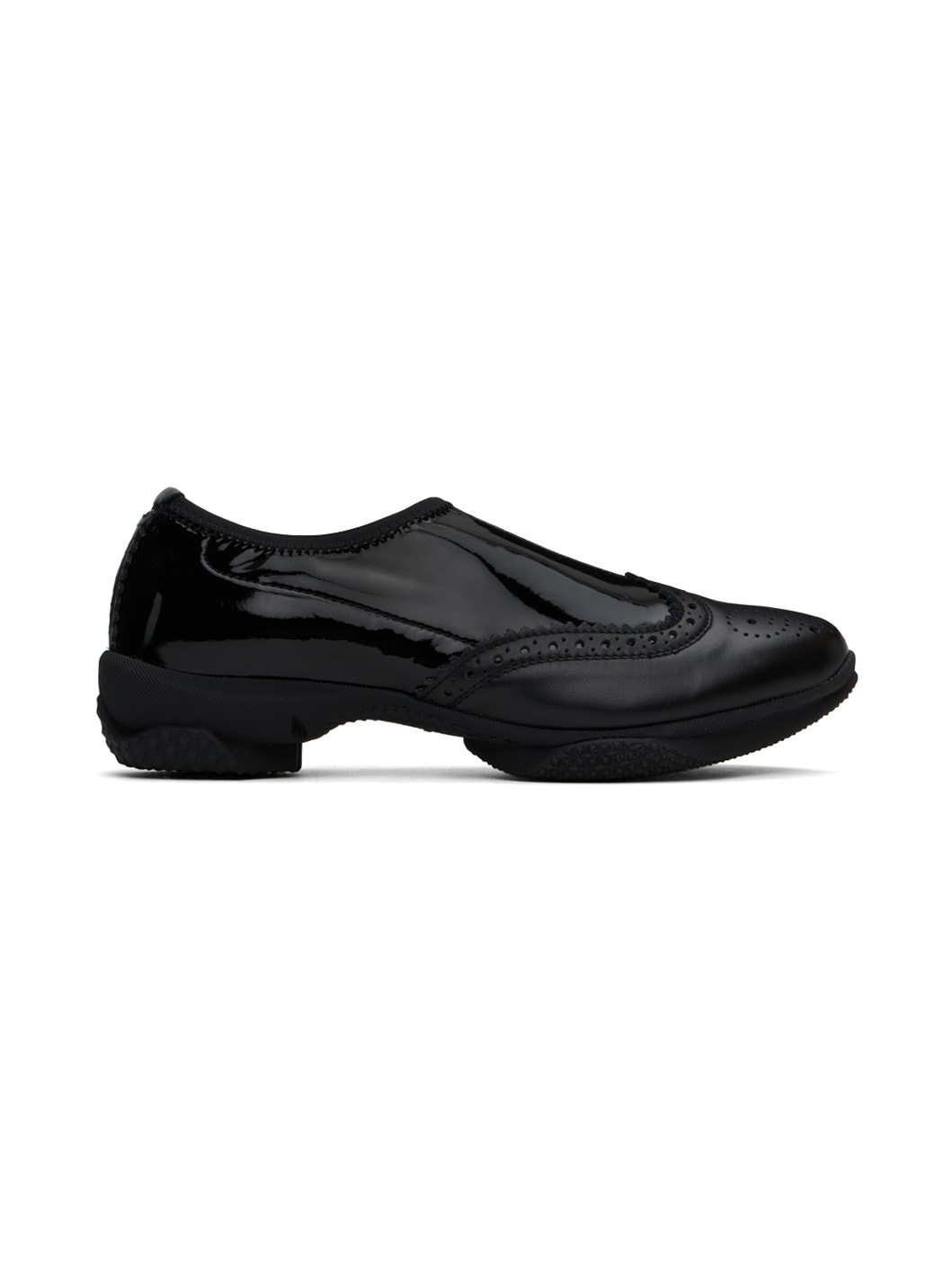 Black Sonia Slip-on Brogues - 1