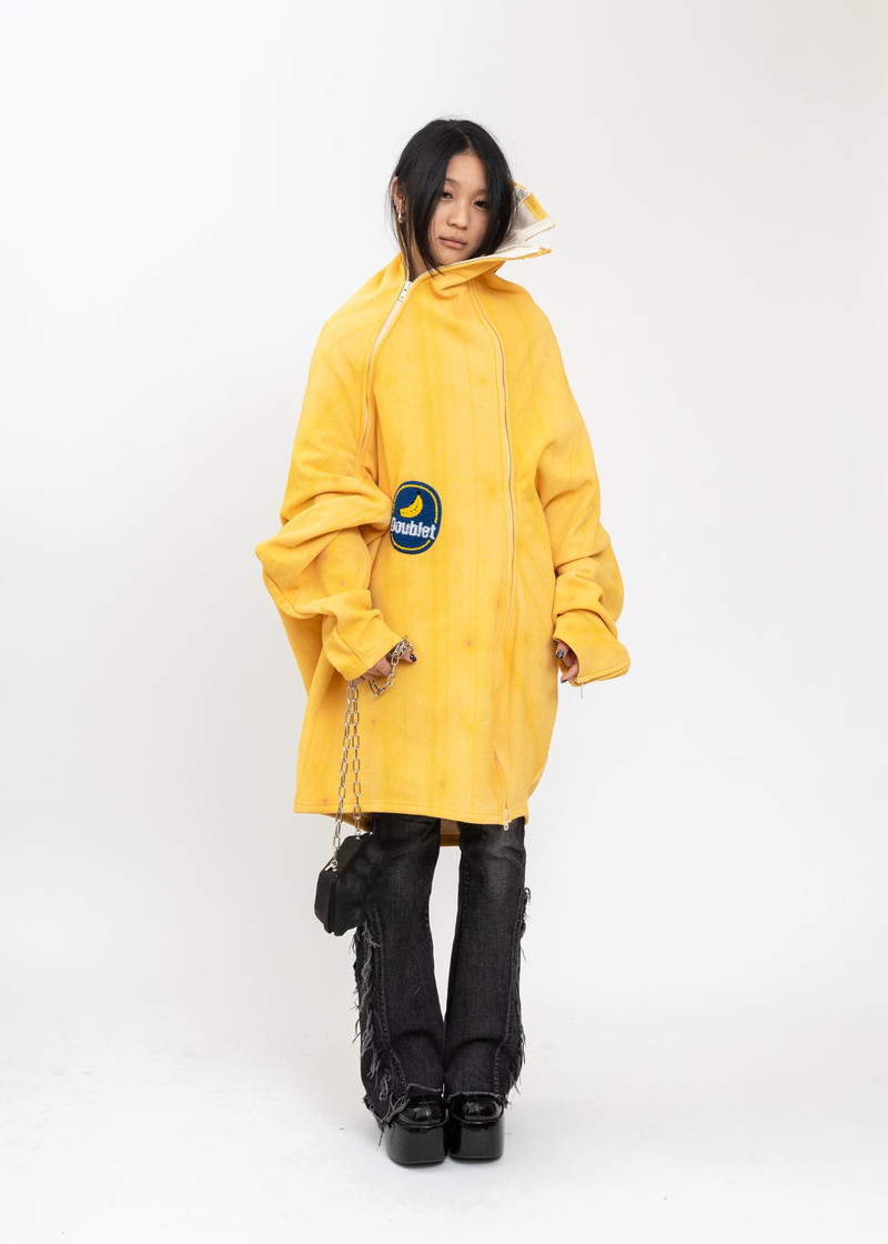 doublet Yellow Peelable Banana Hoodie outlook