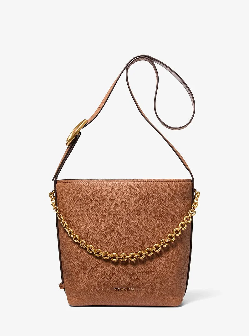 Nolita Small Pebbled Leather Bucket Tote Bag - 1
