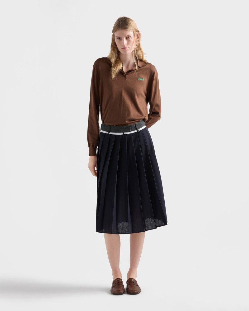 Prada Silk polo shirt outlook