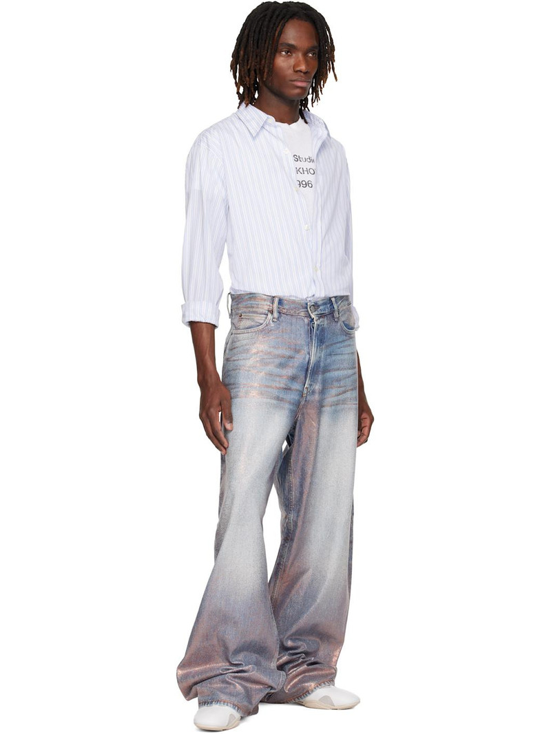 Acne Studios Blue Loose Glitter 1981 Jeans outlook