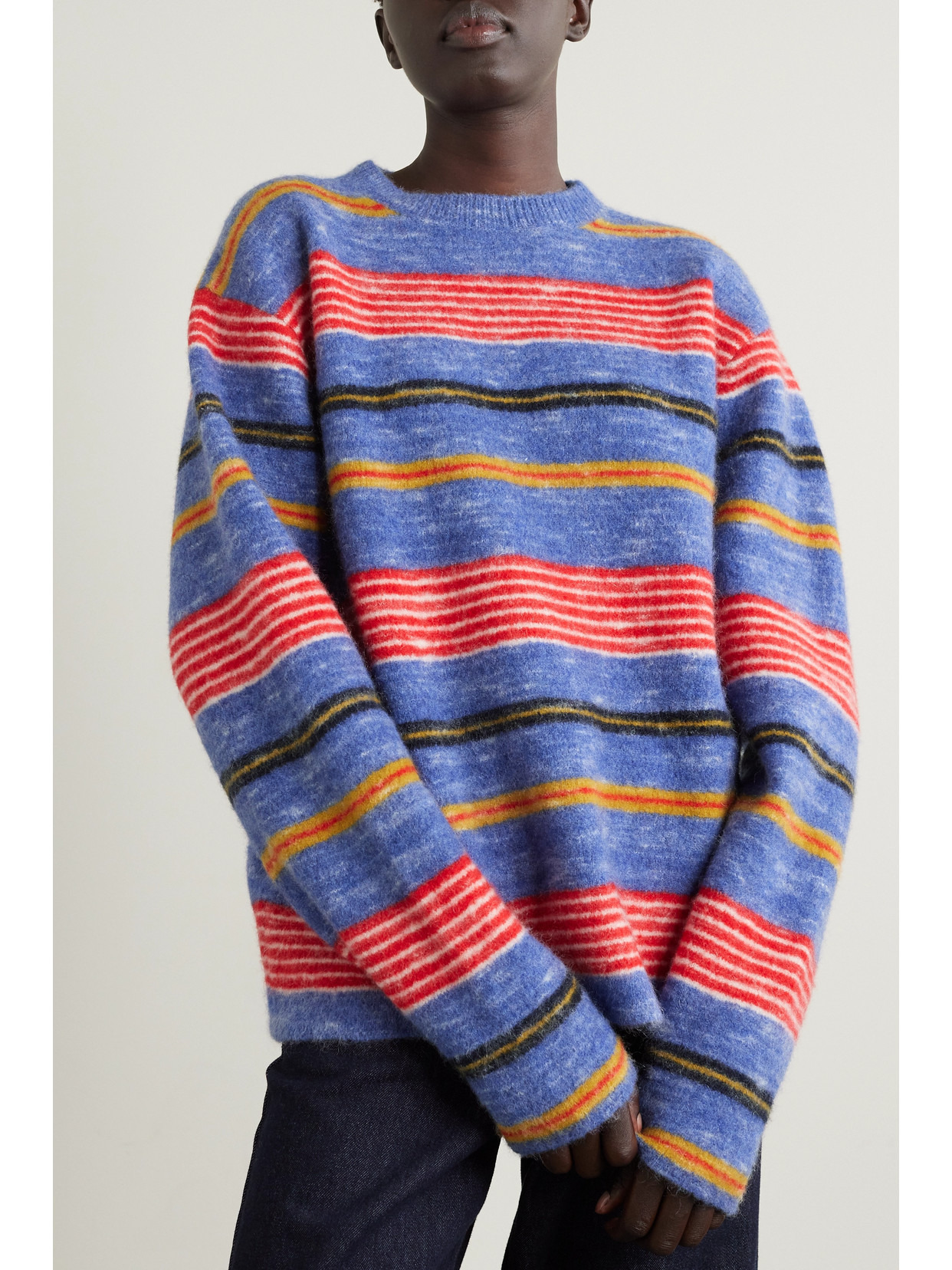 Jasper Striped Cashmere-blend Sweater - 4
