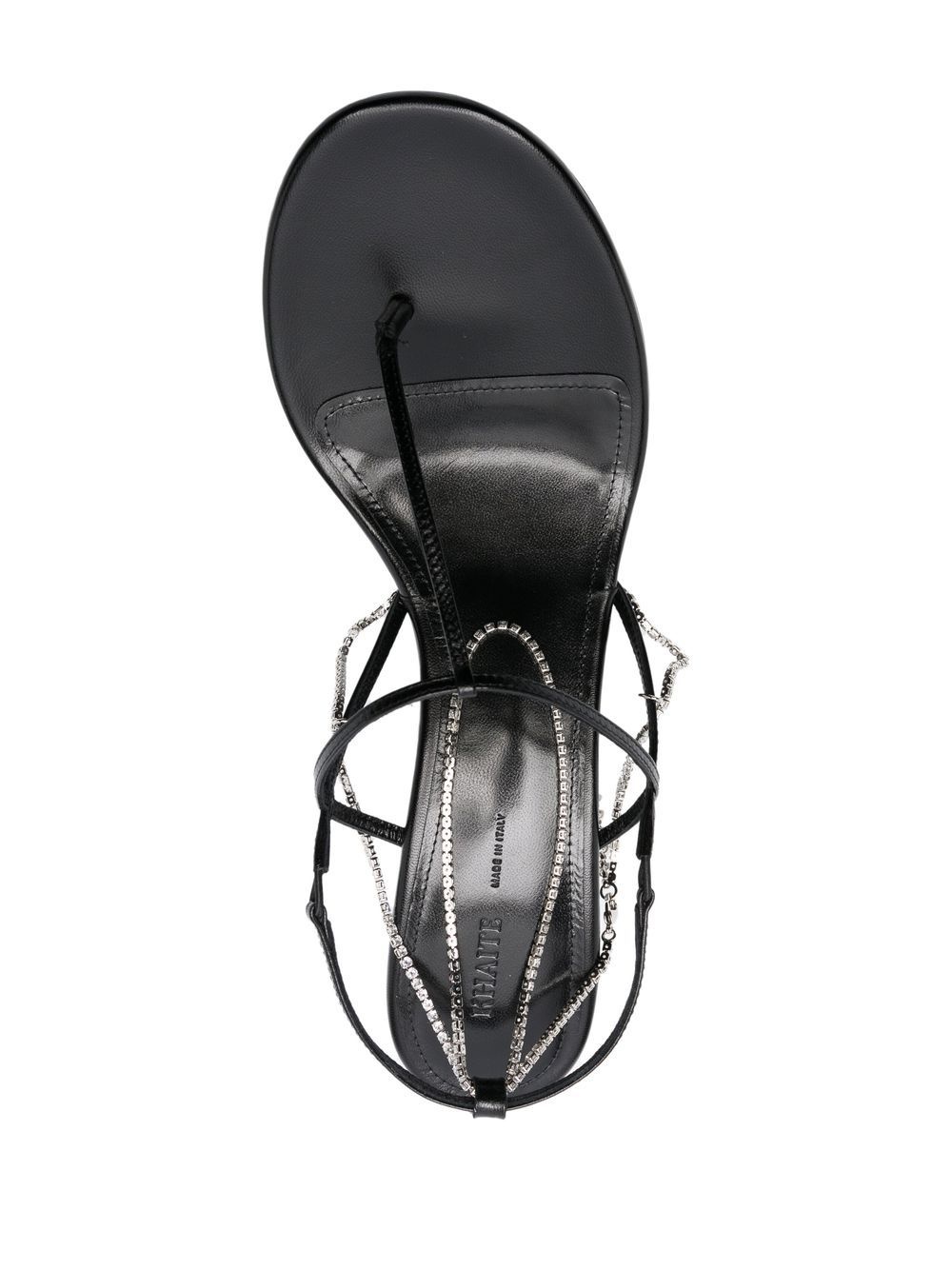 Linden 65mm crystal-chain sandals - 4