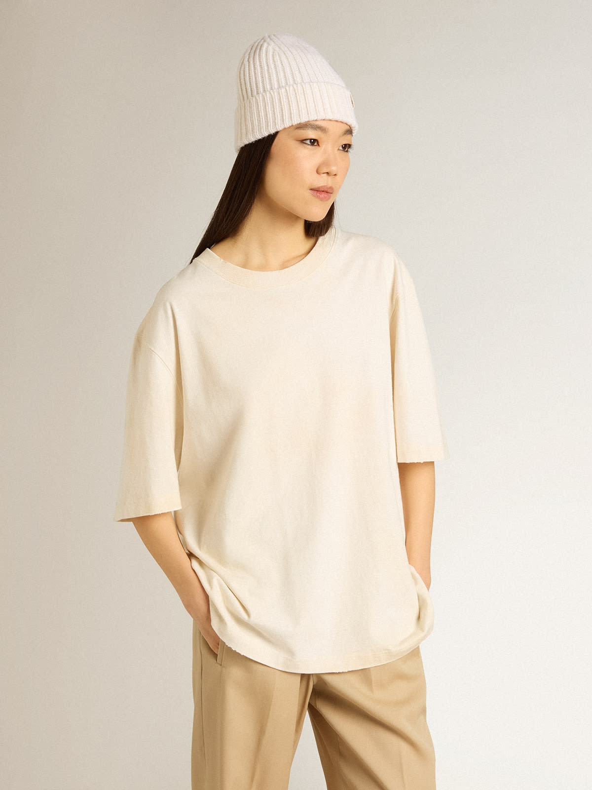 Aged white CNY T-shirt - 5